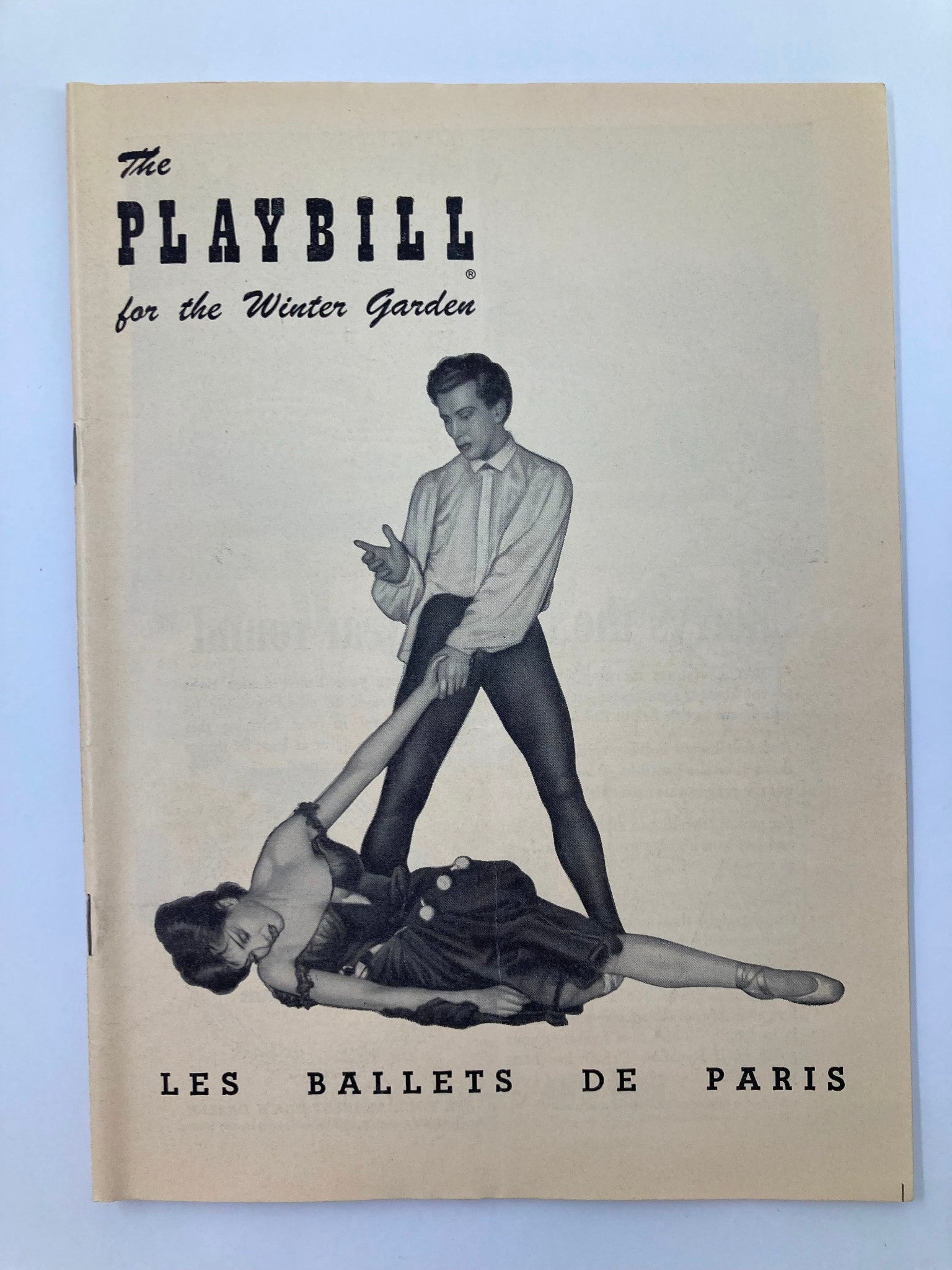 1949 Playbill Winter Garden Roland Petit's Les Ballets De Paris in Carmen