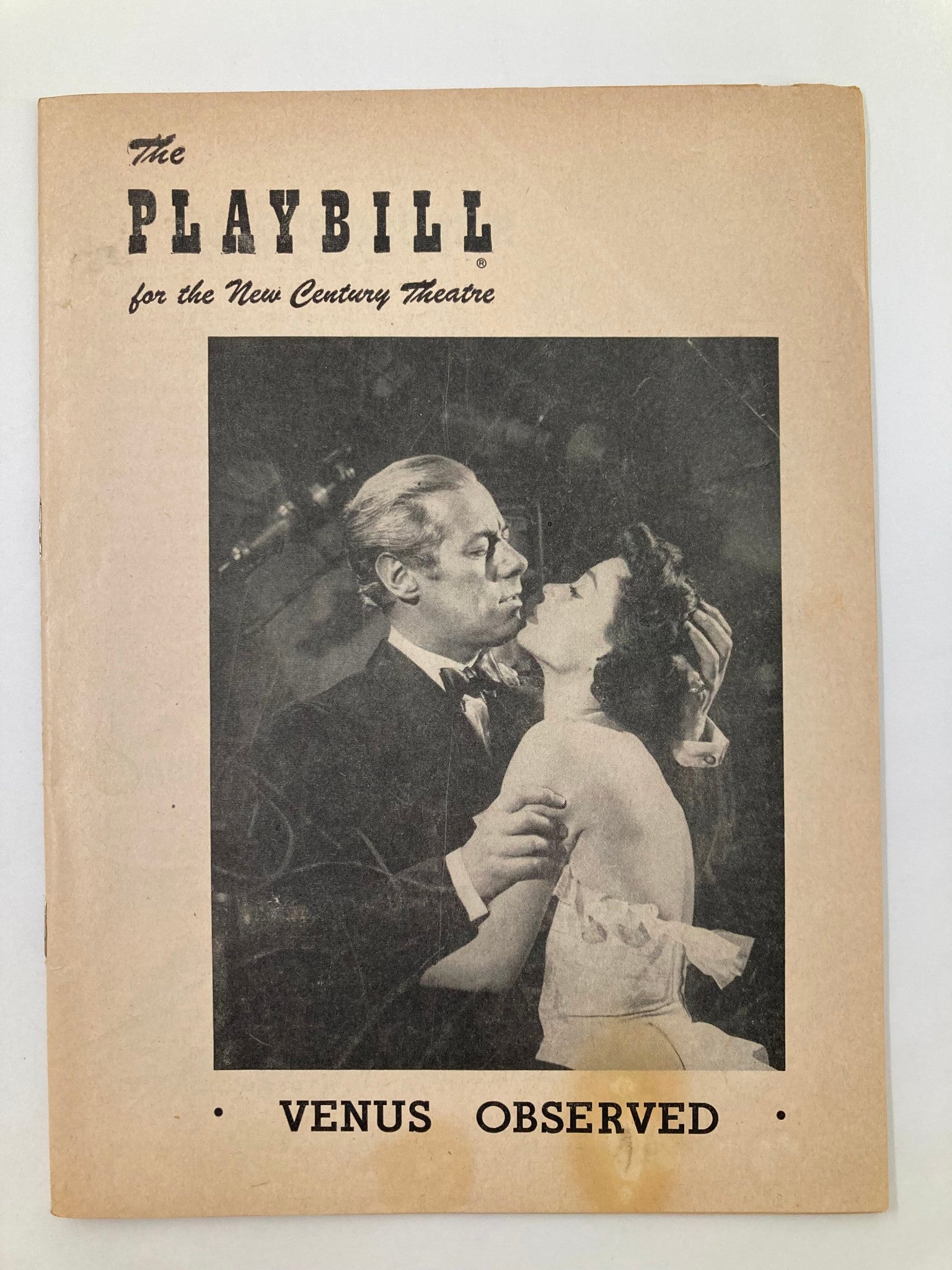 1952 Playbill New Century Theatre Lilli Palmer, Rex Harrison in Venus Observed