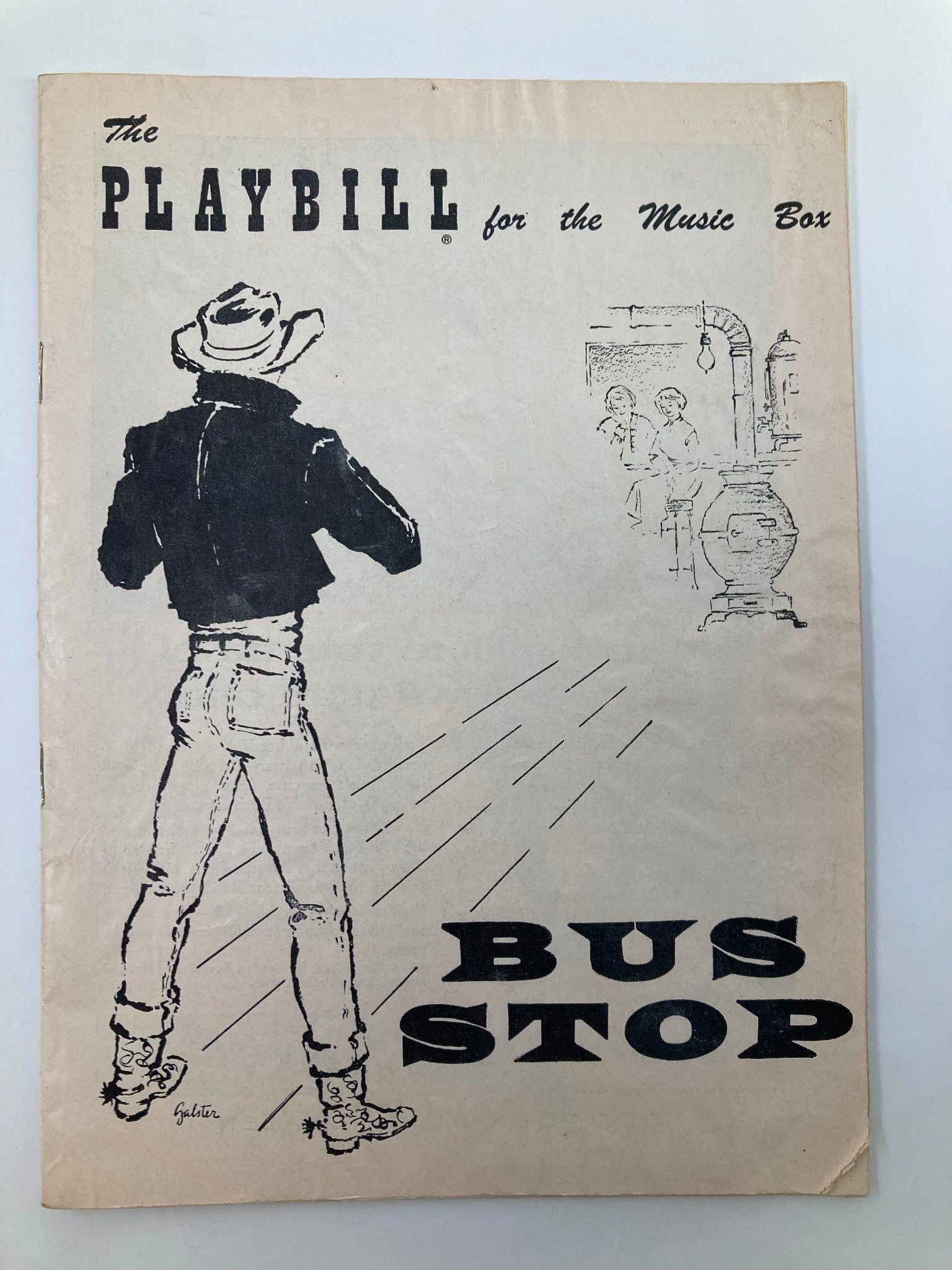 1955 Playbill The Music Box Kim Stanley, Elaine Stritch in Bus Stop