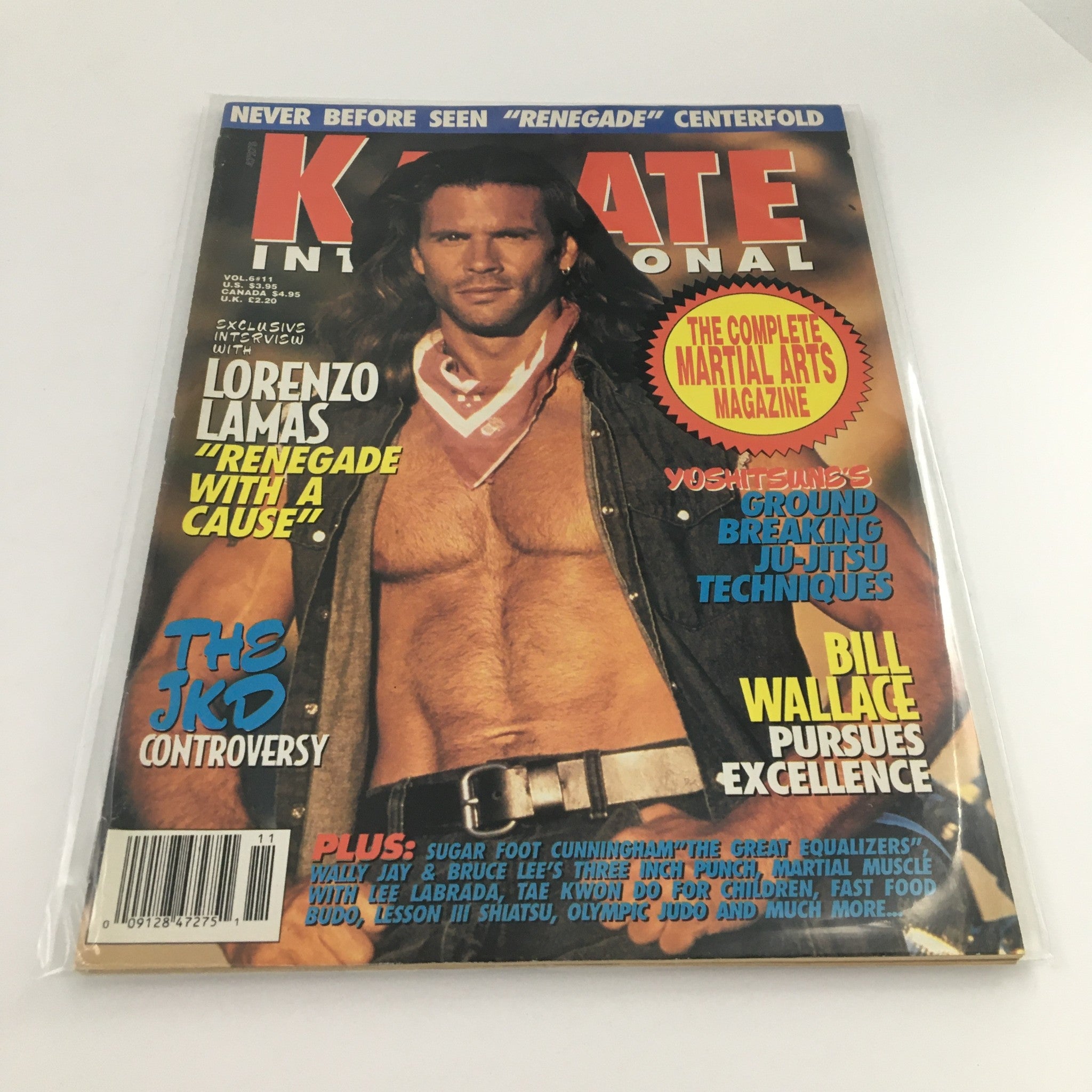 Karate International November 1996 Lorenzo Lamas & Bill Wallace, Newsstand