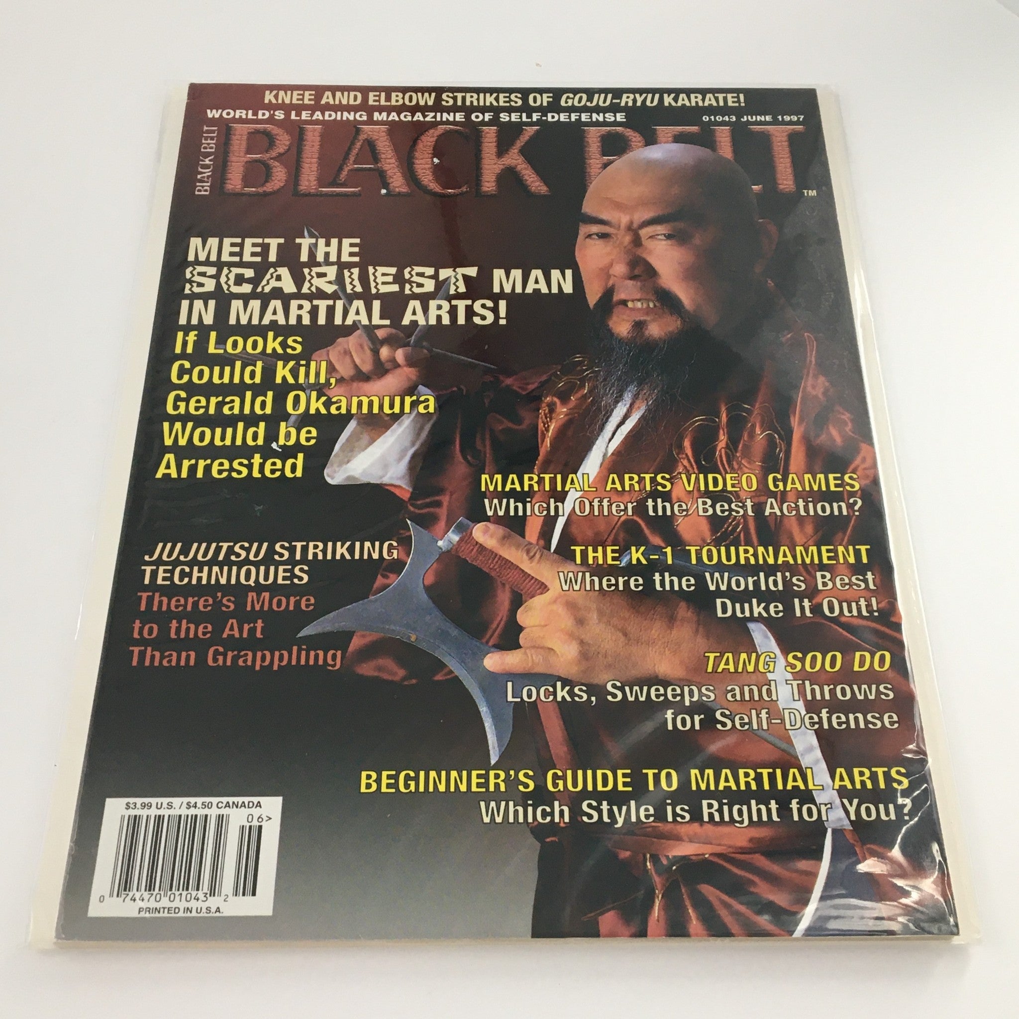 Black Belt Magazine June 1997 Gerald Okamura Scariest Man Martial Art, Newsstand