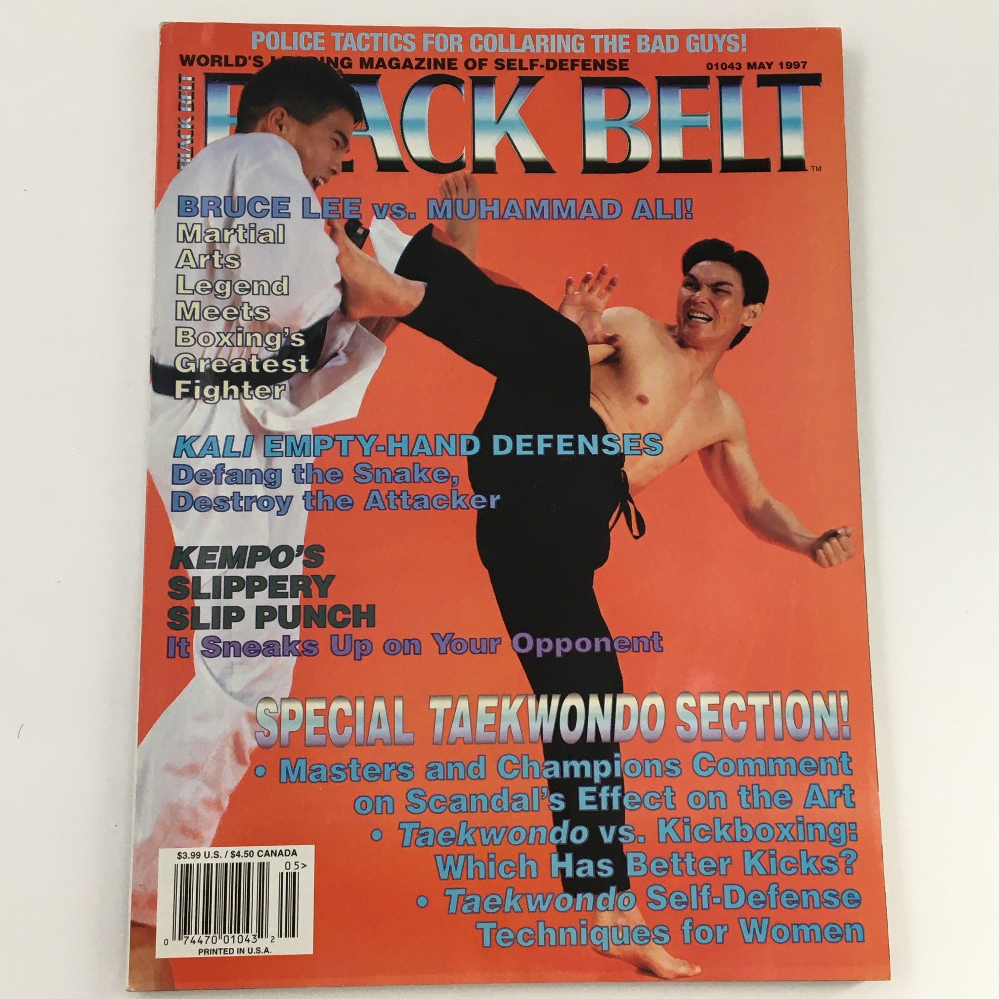 Black Belt Magazine May 1997 Bruce Lee vs Muhammad Ali Feature, Newsstand