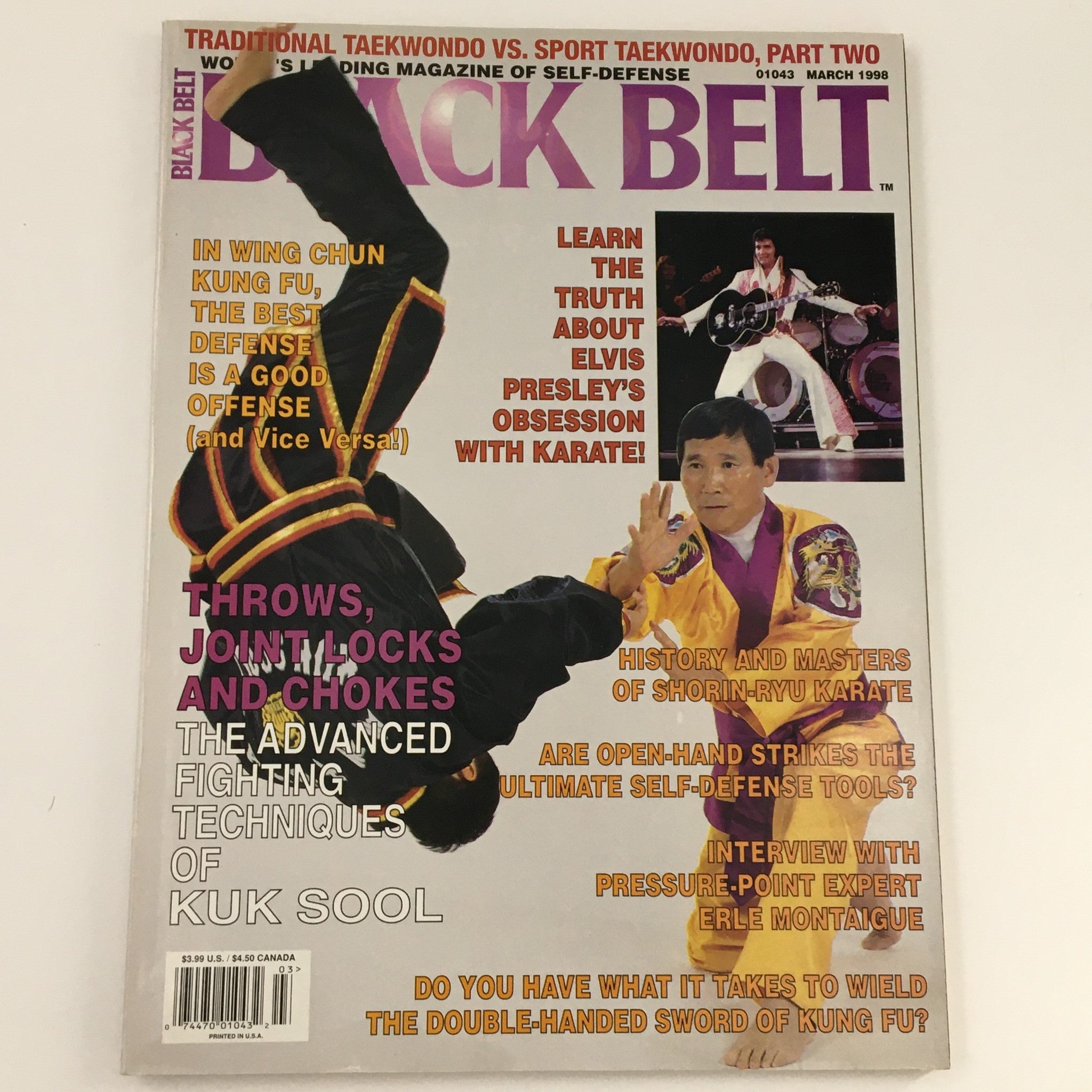 Black Belt Magazine March 1998 Advanced Fighting Techniques Kuk Sool, Newsstand