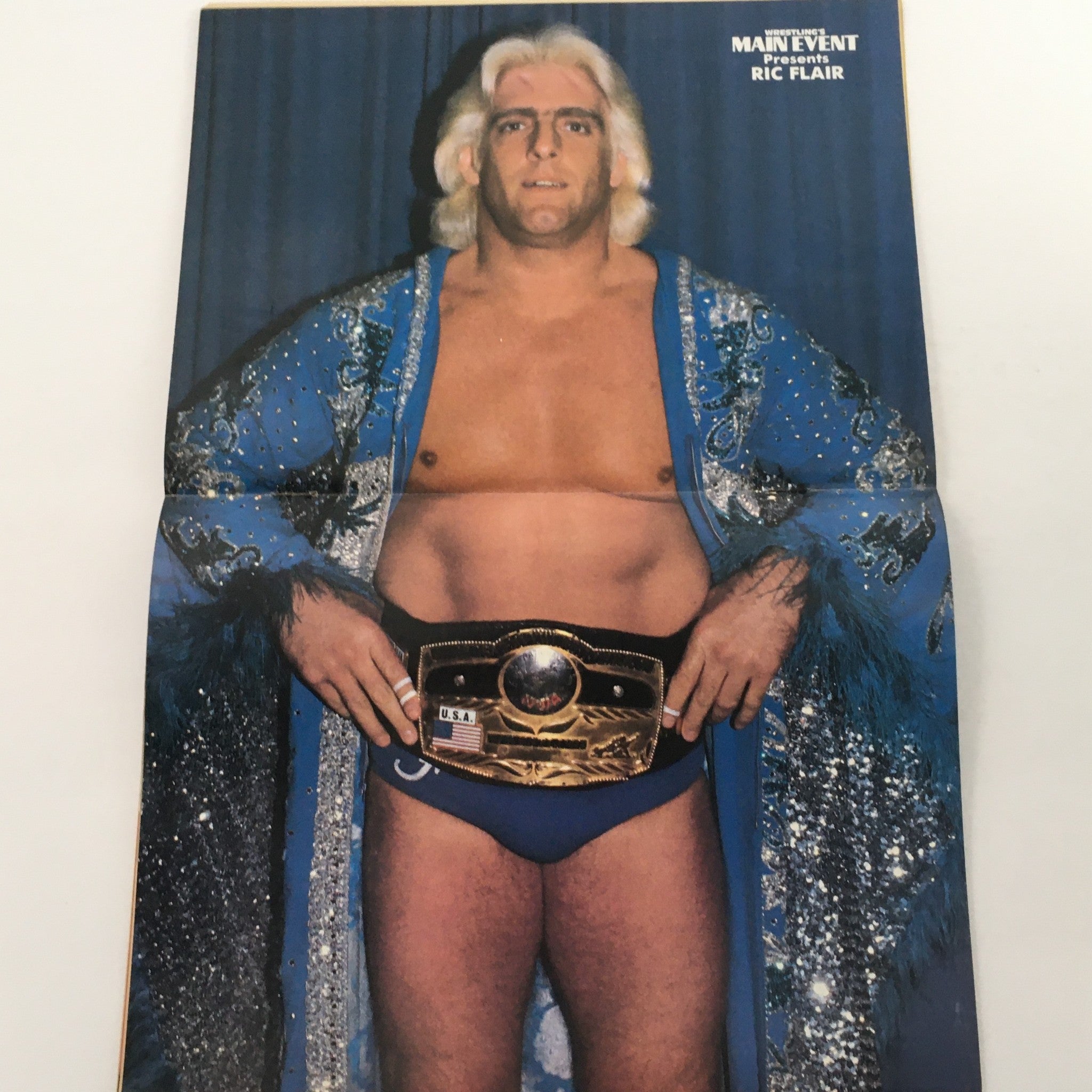 Wrestling's Main Event Magazine July 1983 Champion Ric Flair and Larry Zbyszko