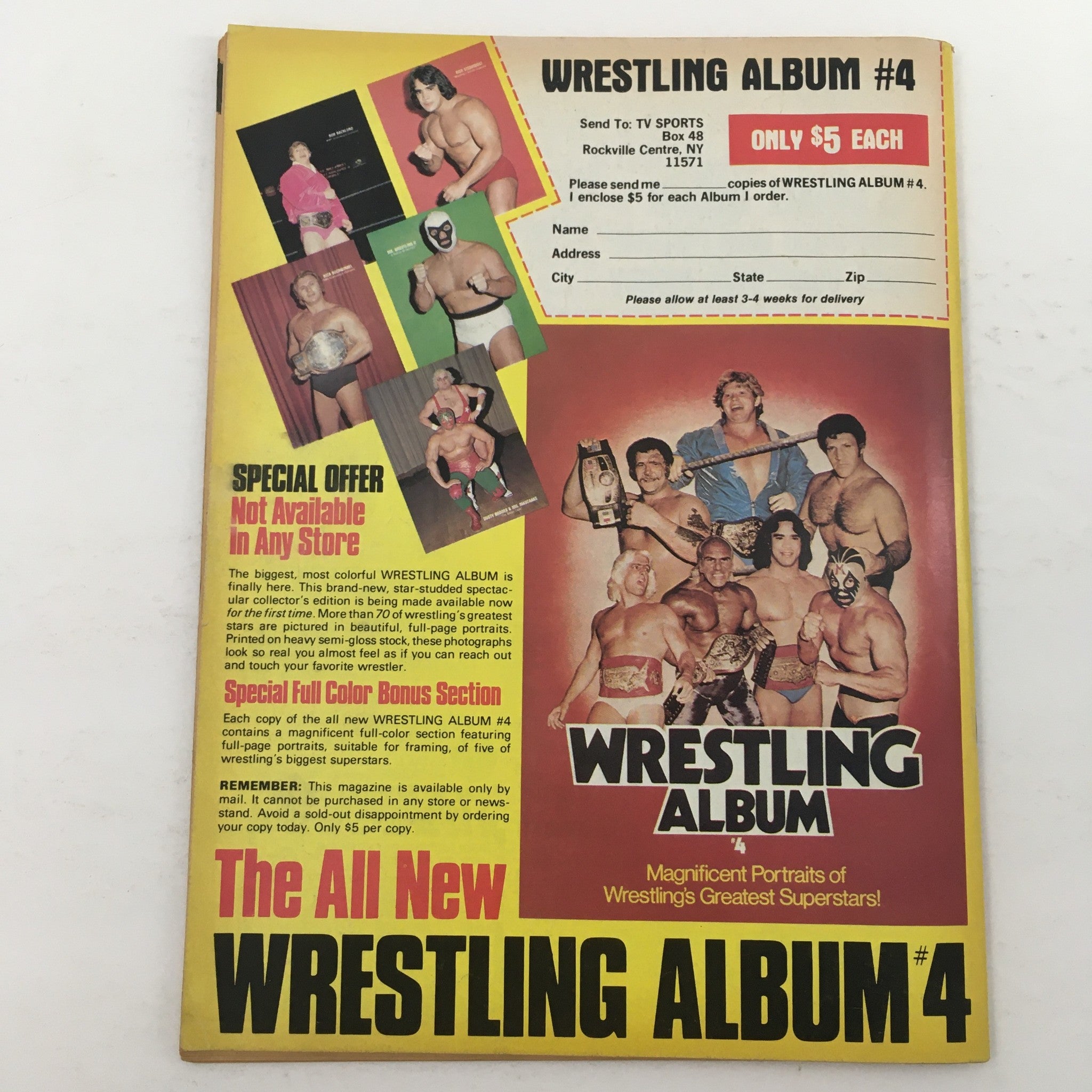 Wrestling Superstars Magazine Spring 1981 Bob Backlund, Harley Race & Ric Flair