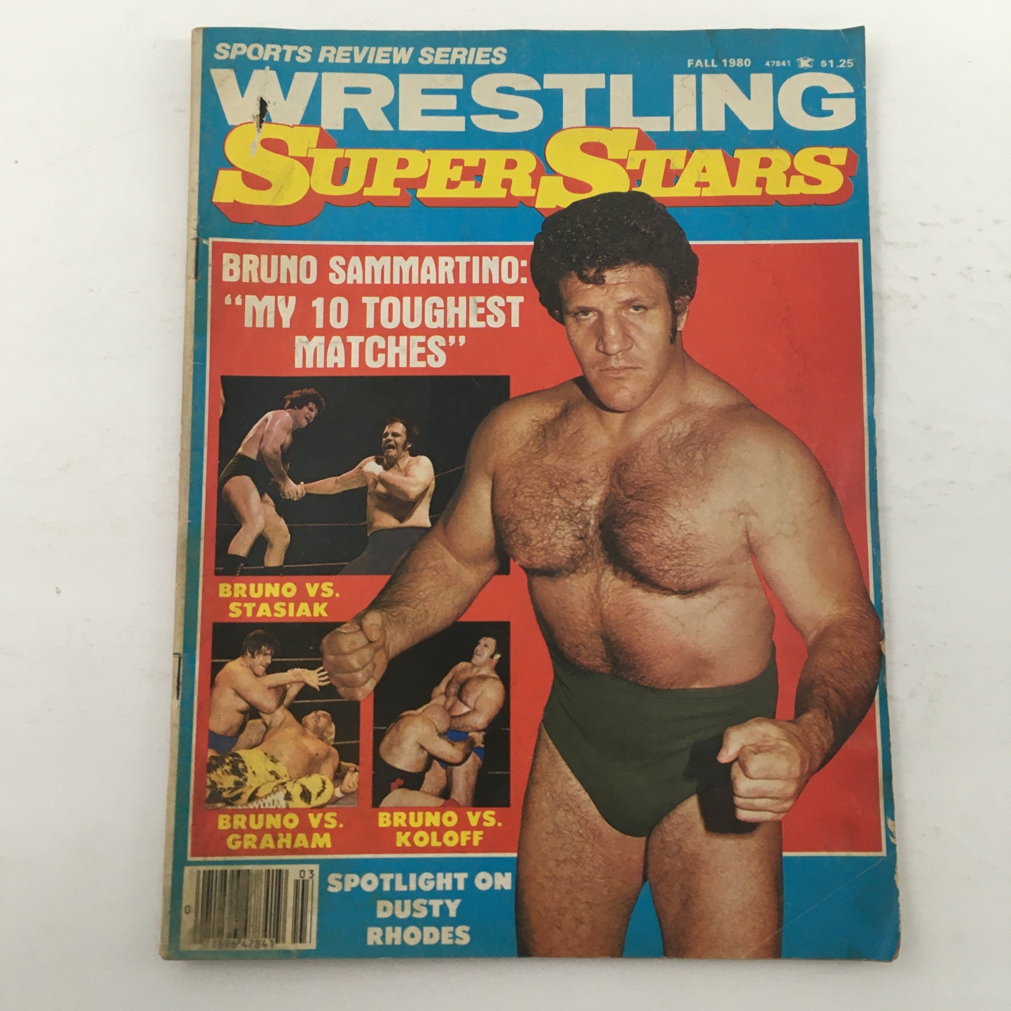 Wrestling Superstars Magazine Fall 1980 Hulk Hogan and Bruno Sammartino Feature