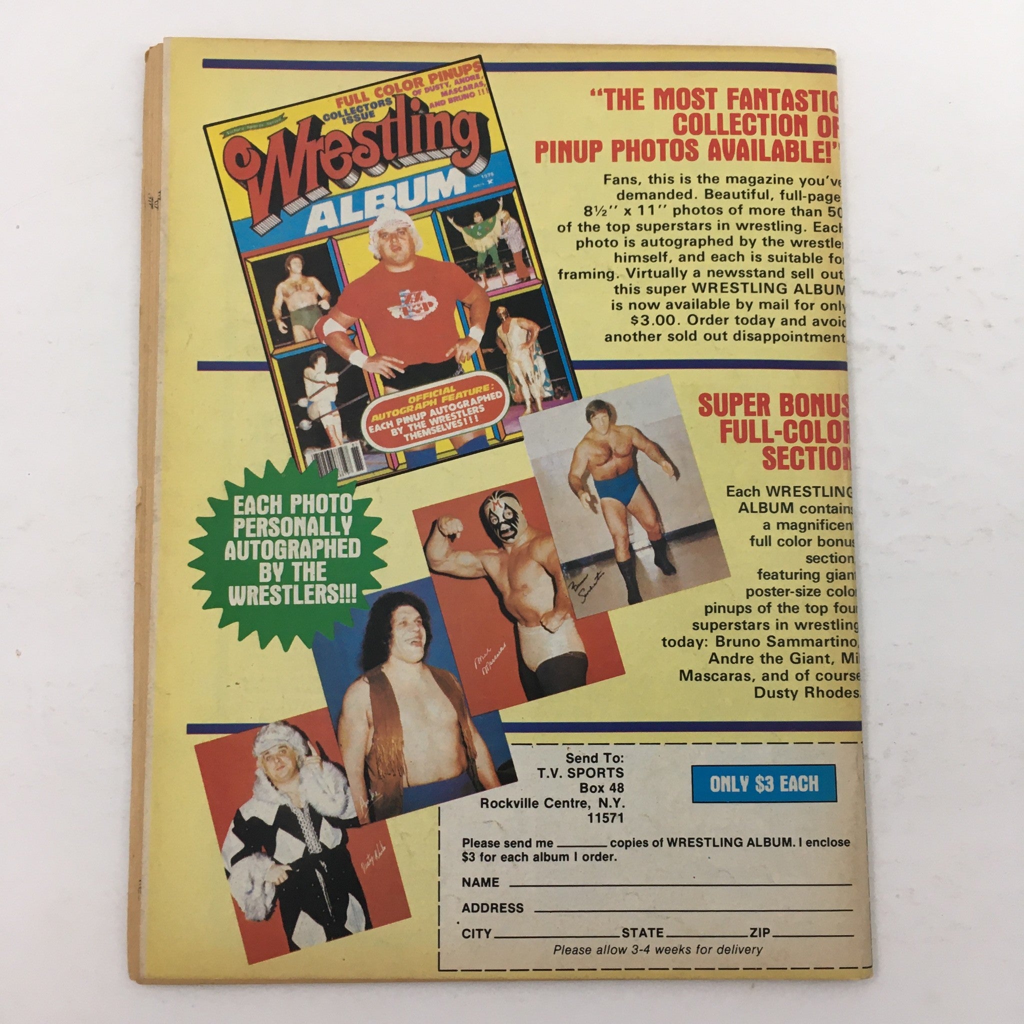 Wrestling Superstars Magazine Spring 1980 Andre The Giant's Brush with Death