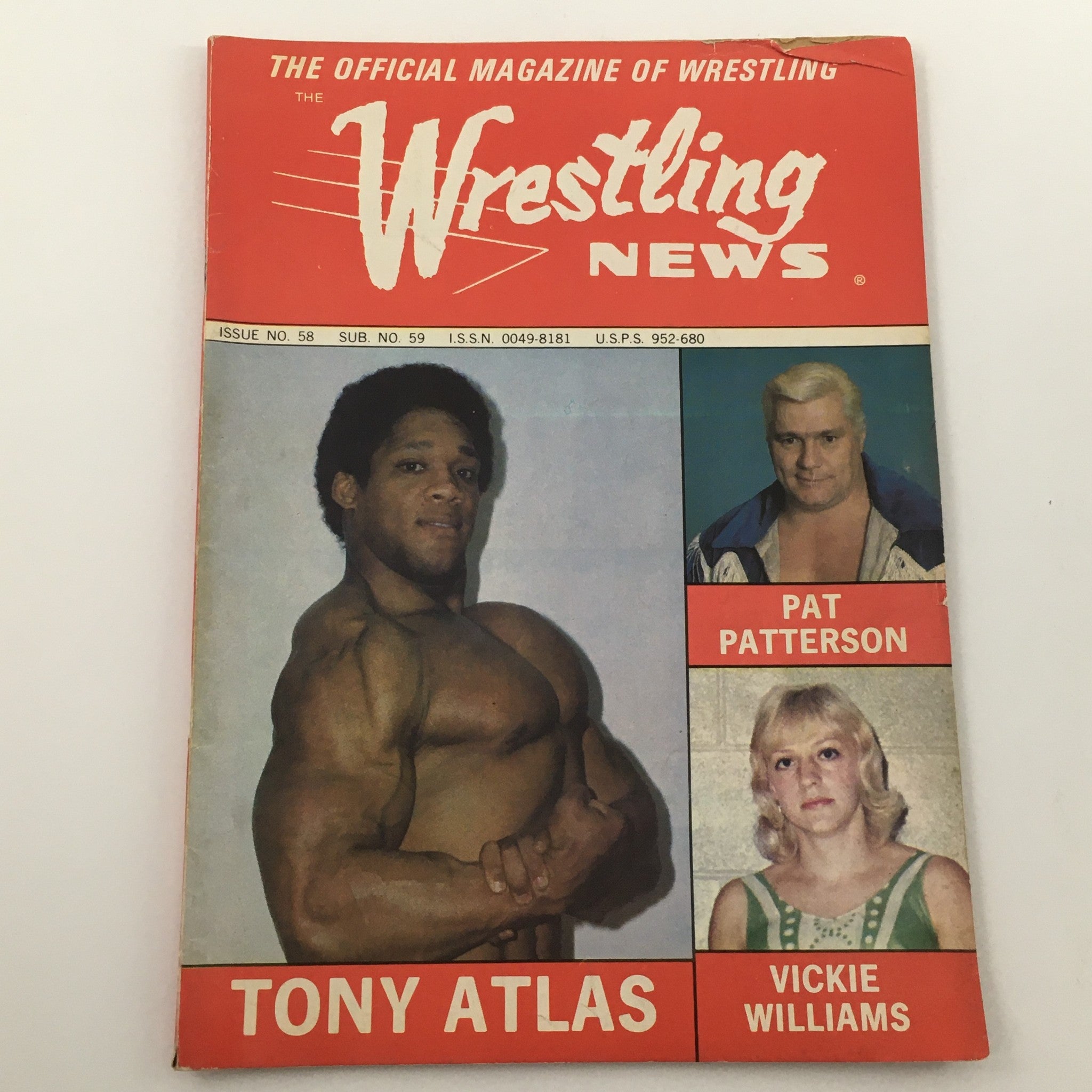 Wrestling News Magazine Issue 58 #59 1980 Tony Atlas and Pat Patterson Feature