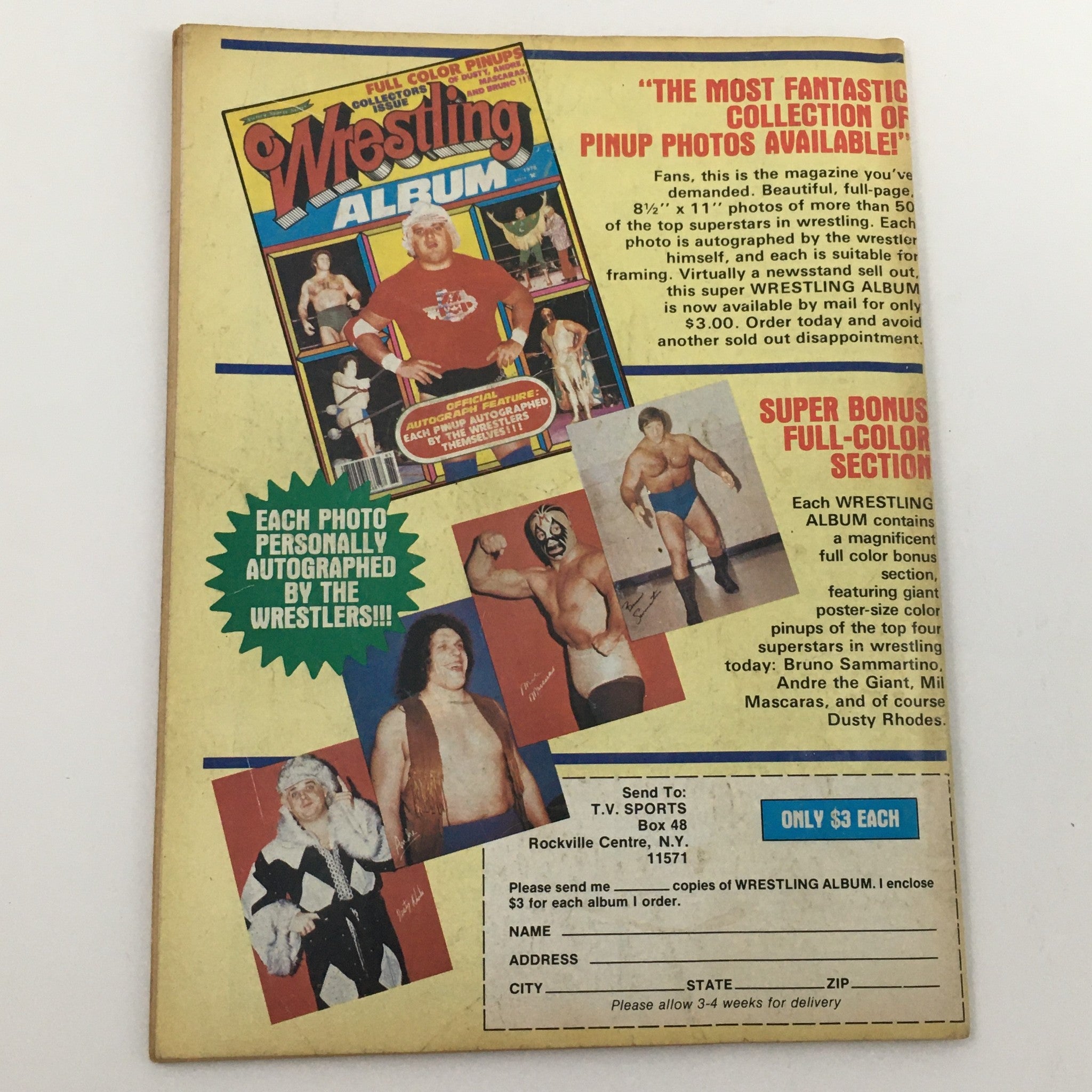 Wrestling's Greatest Battles Magazine Spring 1979 Andre The Giant Painful Lesson