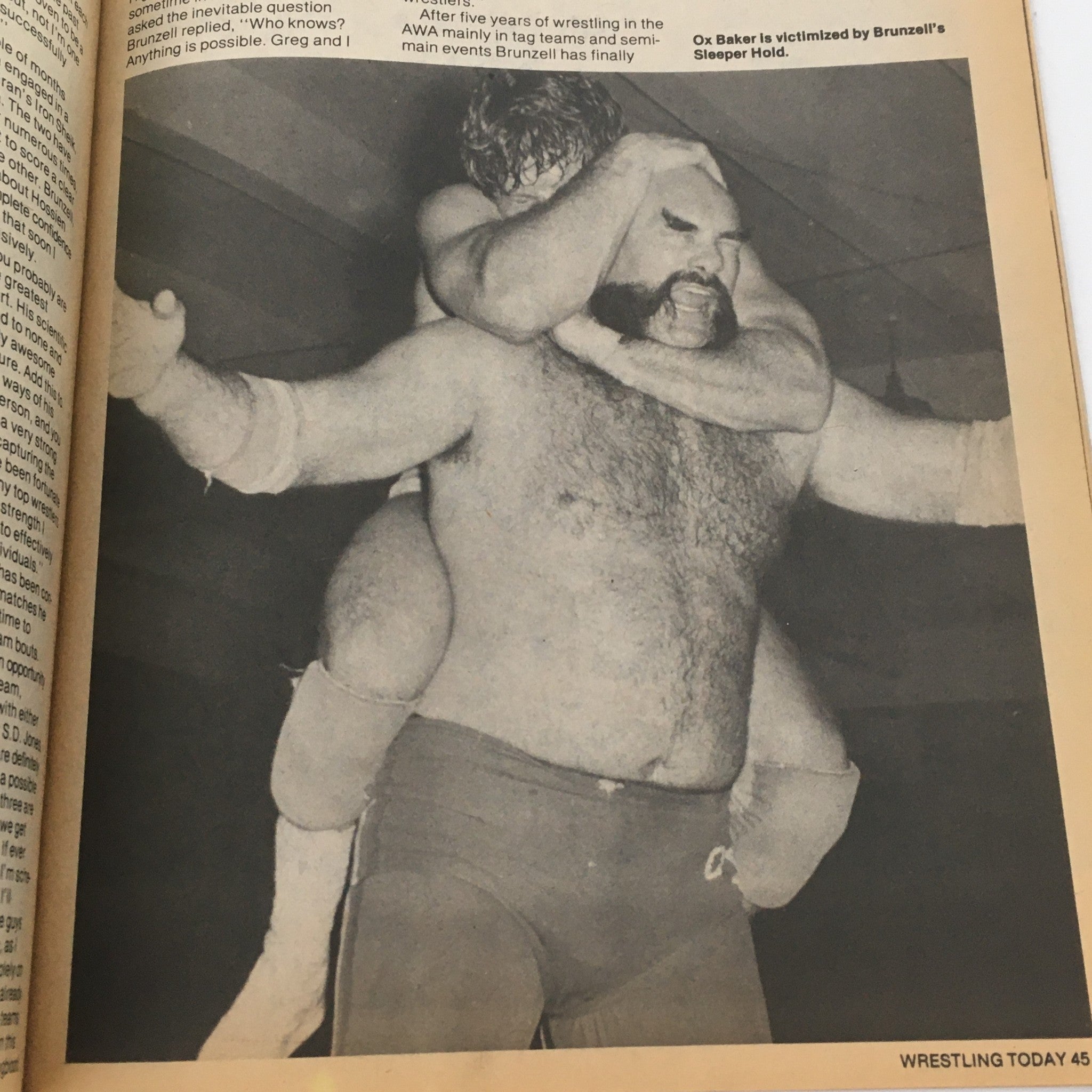 Wrestling Today Magazine October 1980 Kerry Von Erich and Larry Zbysko Feature