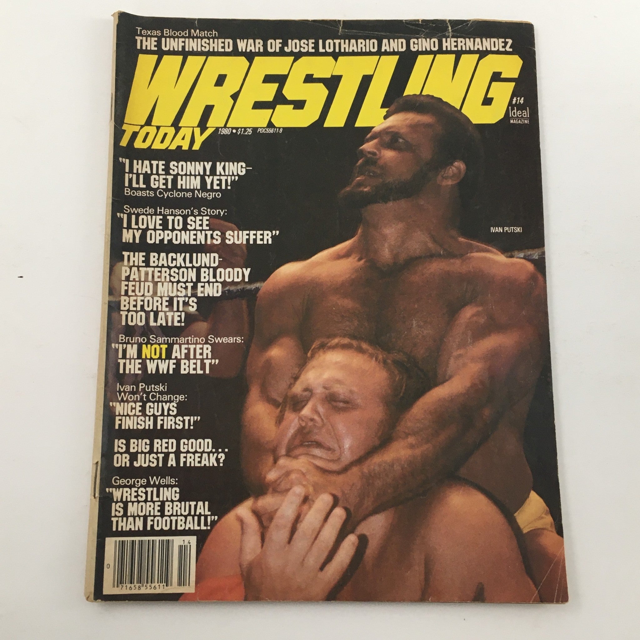 Wrestling Today Magazine 1980 #14 Ivan Putski Cover and George Wells Feature