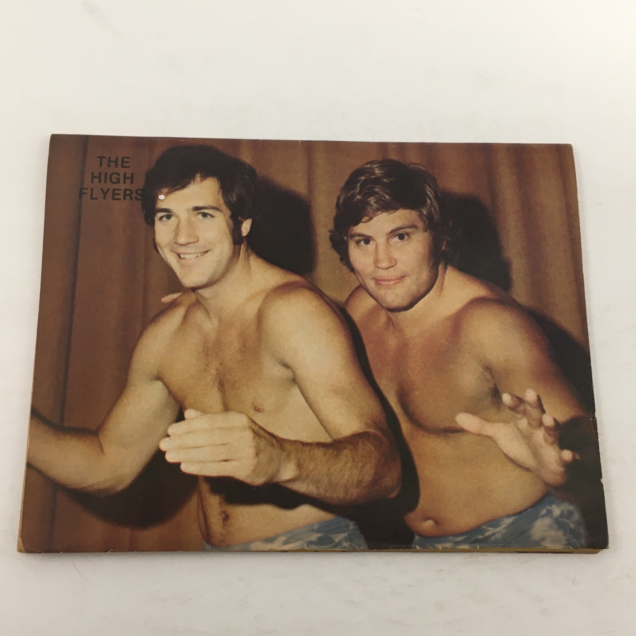 Image of The High Flyers, a wrestling duo featured in The Ring's Wrestling Magazine Issue #106 from 1983, showcasing their signature style and camaraderie.