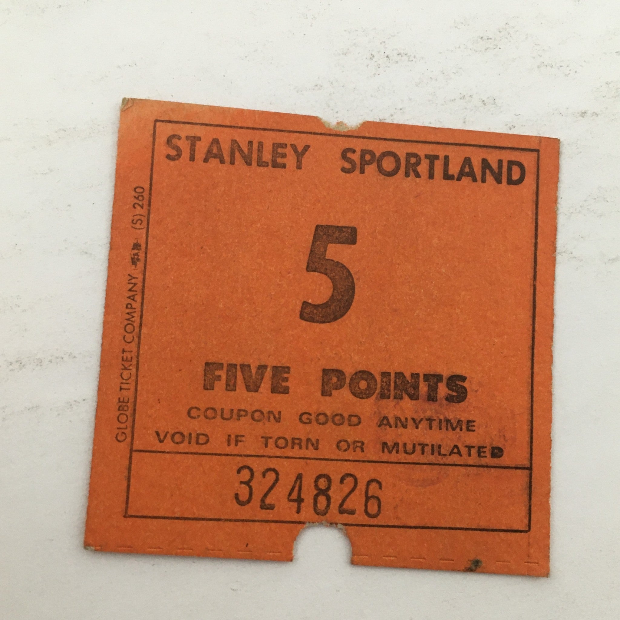 A vintage coupon from Stanley Sportland, possibly related to wrestling events, included in The Ring's Wrestling Magazine August 1981 issue #74.