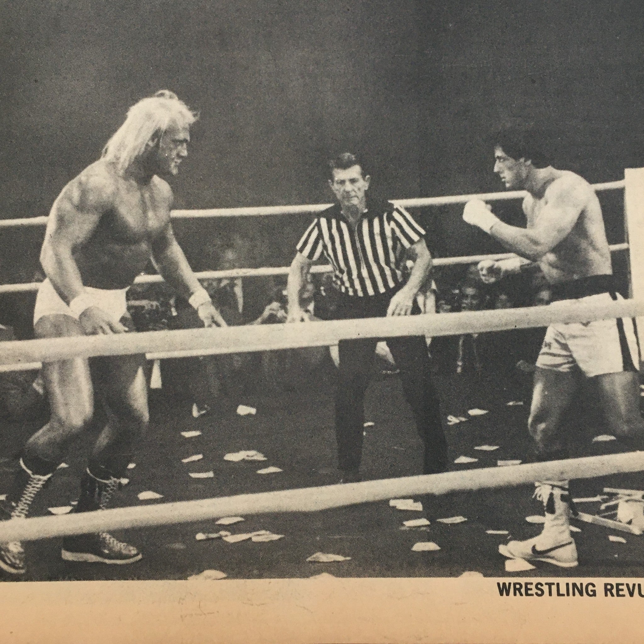 Wrestling Revue Magazine July 1982 Sylvester Stallone vs Incredible Hulk Hogan