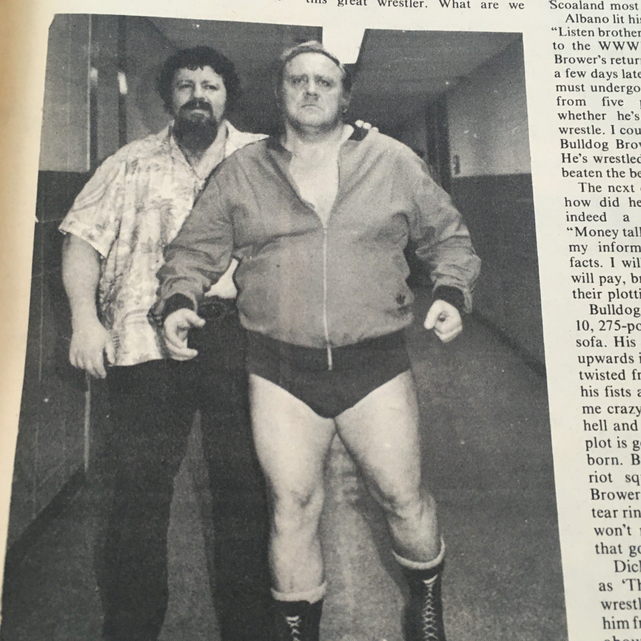 Wrestling Revue Magazine October 1979 Bulldog Brower and Lord Alfred Hayes