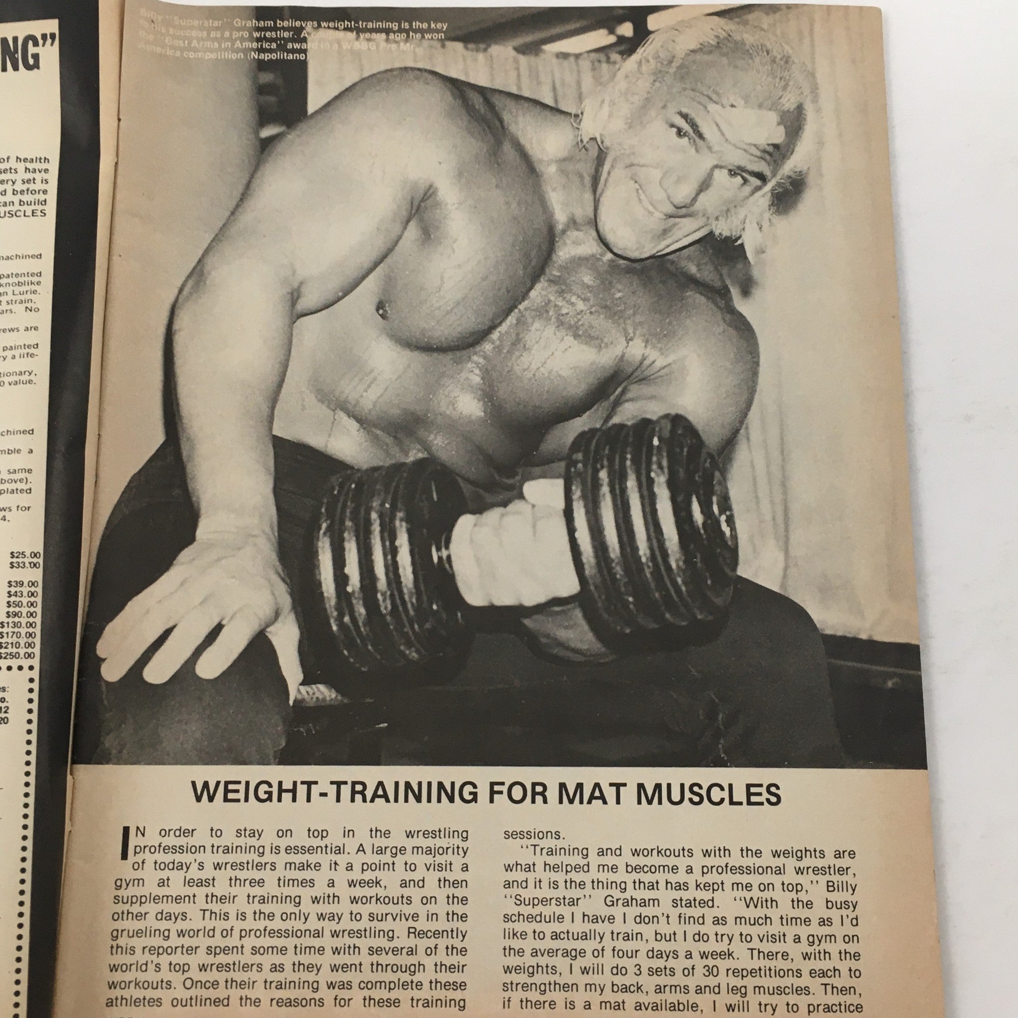 Wrestling Training Illustrated Magazine Spring 1980 Billy "Superstar" Graham