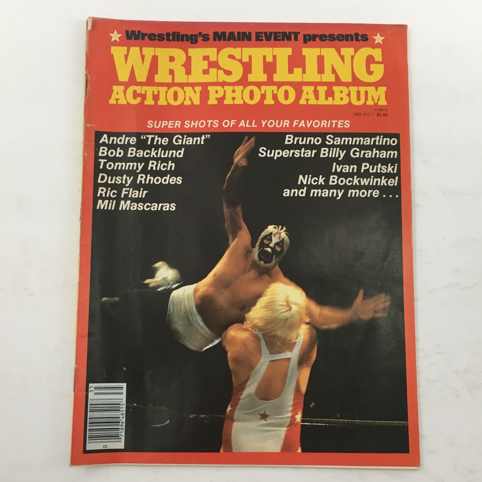 Wrestling Action Photo Album 1982 Vol 1 Andre The Giant and Bruno Sammartino