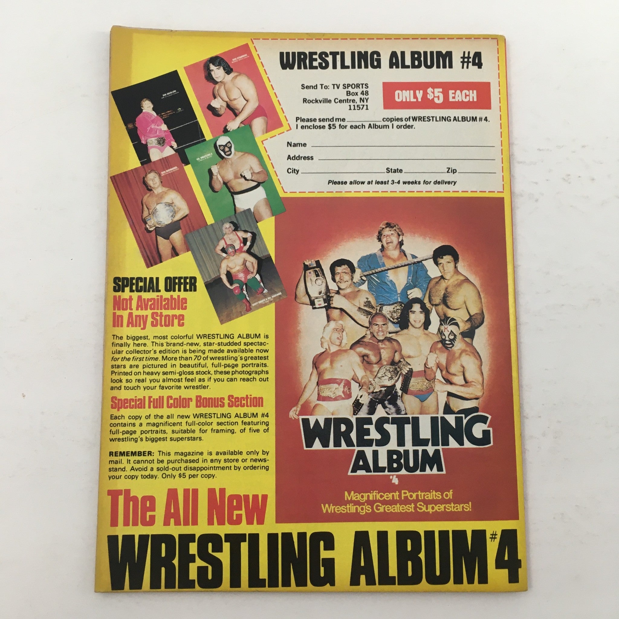 Wrestling Superstars Magazine Winter 1982 Mil Mascaras, Bob Buckland, Ric Flair