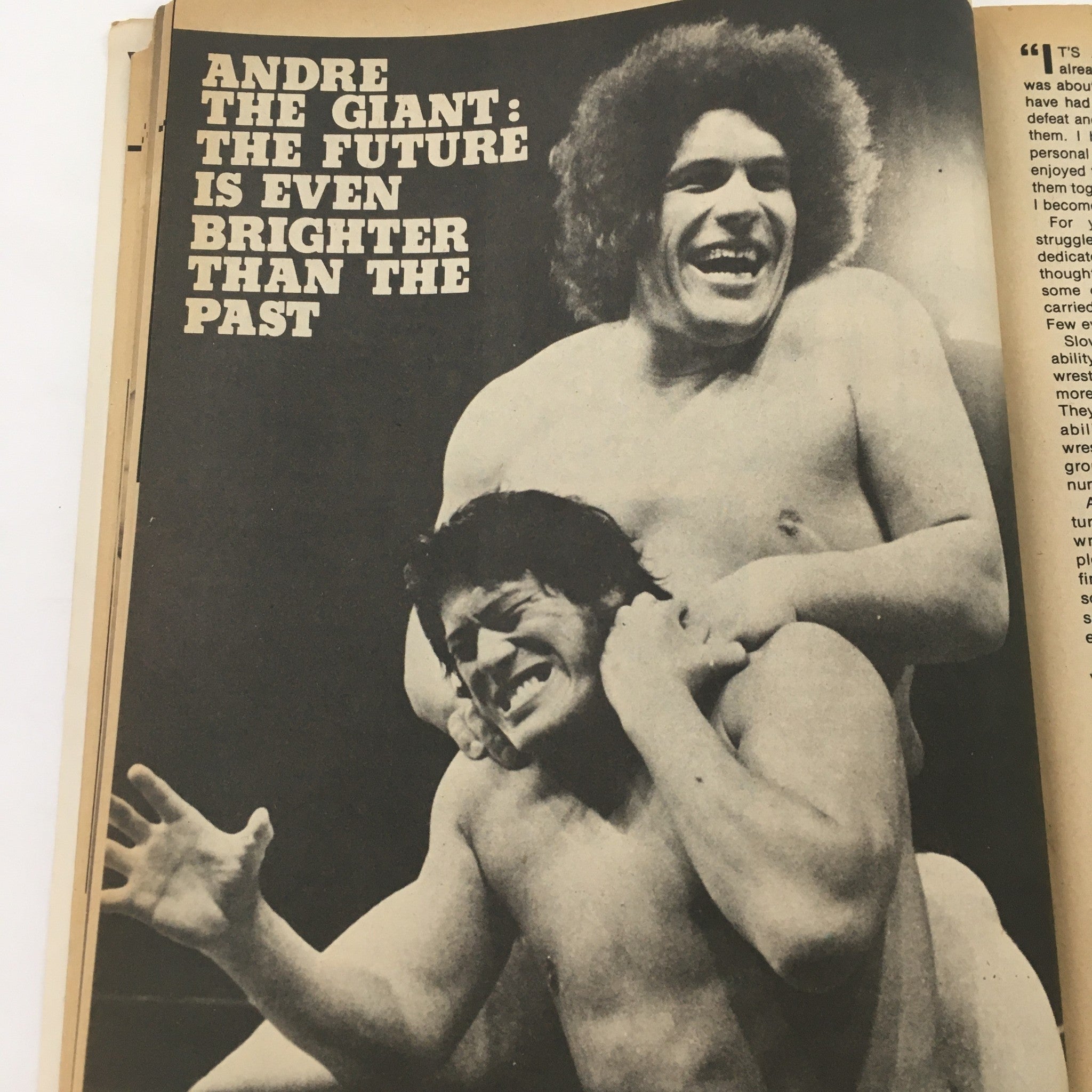 Wrestling Superstars Magazine July 1977 Andre the Giant and Bruno Sammartino