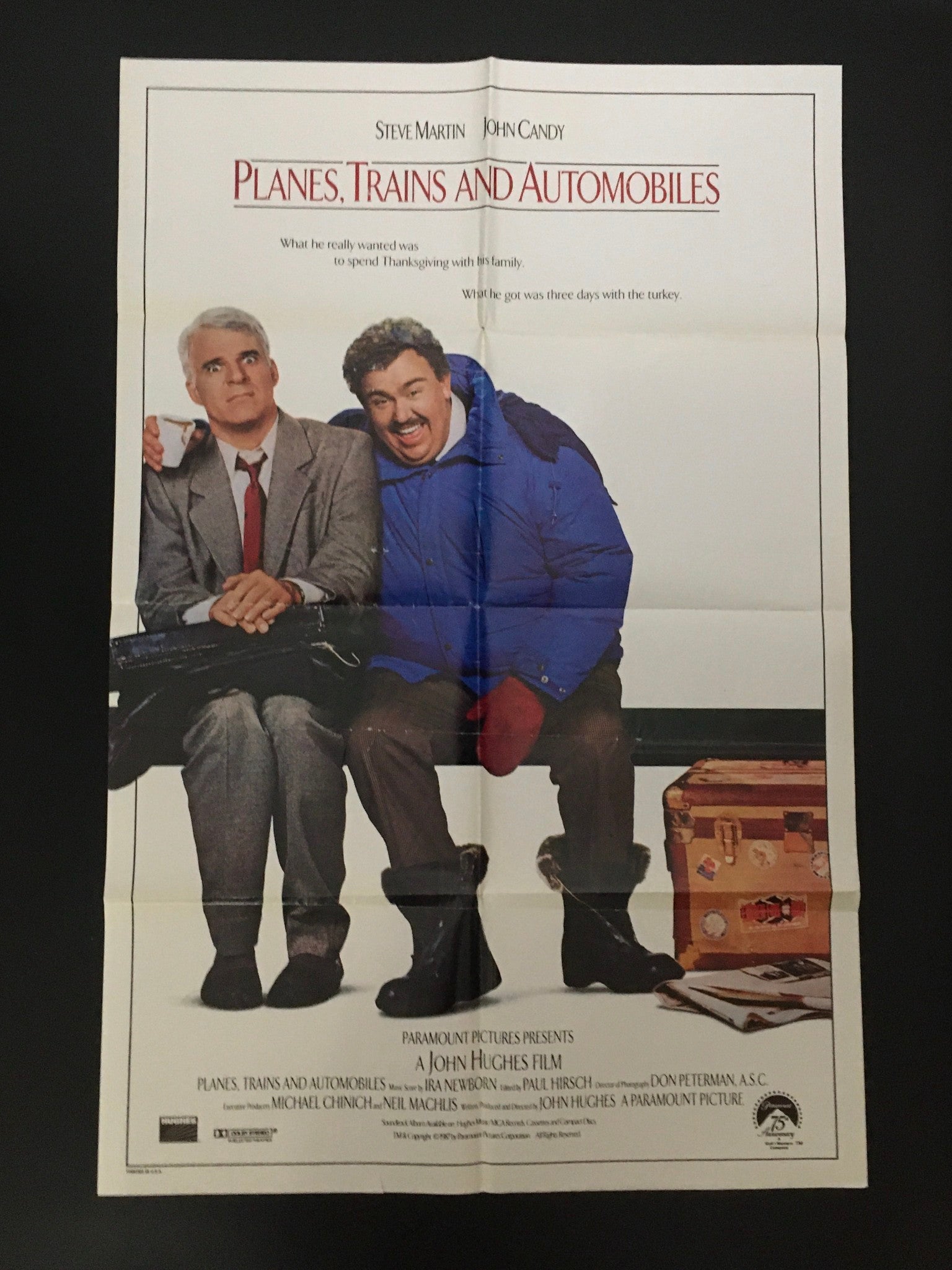 1987 Planes, Trains and Automobiles 41" x 27" Original Movie Poster