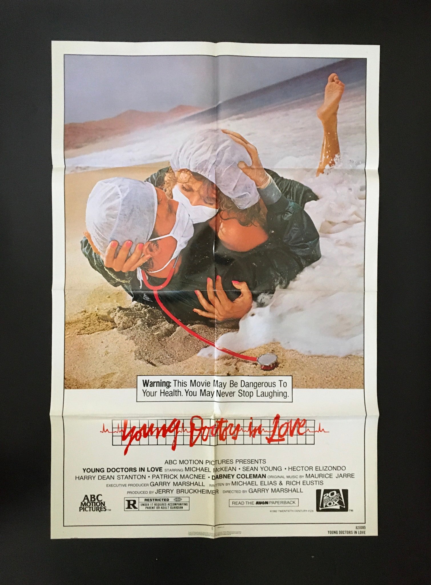 1982 Young Doctors in Love 41" x 27" Original Movie Poster Sean Young