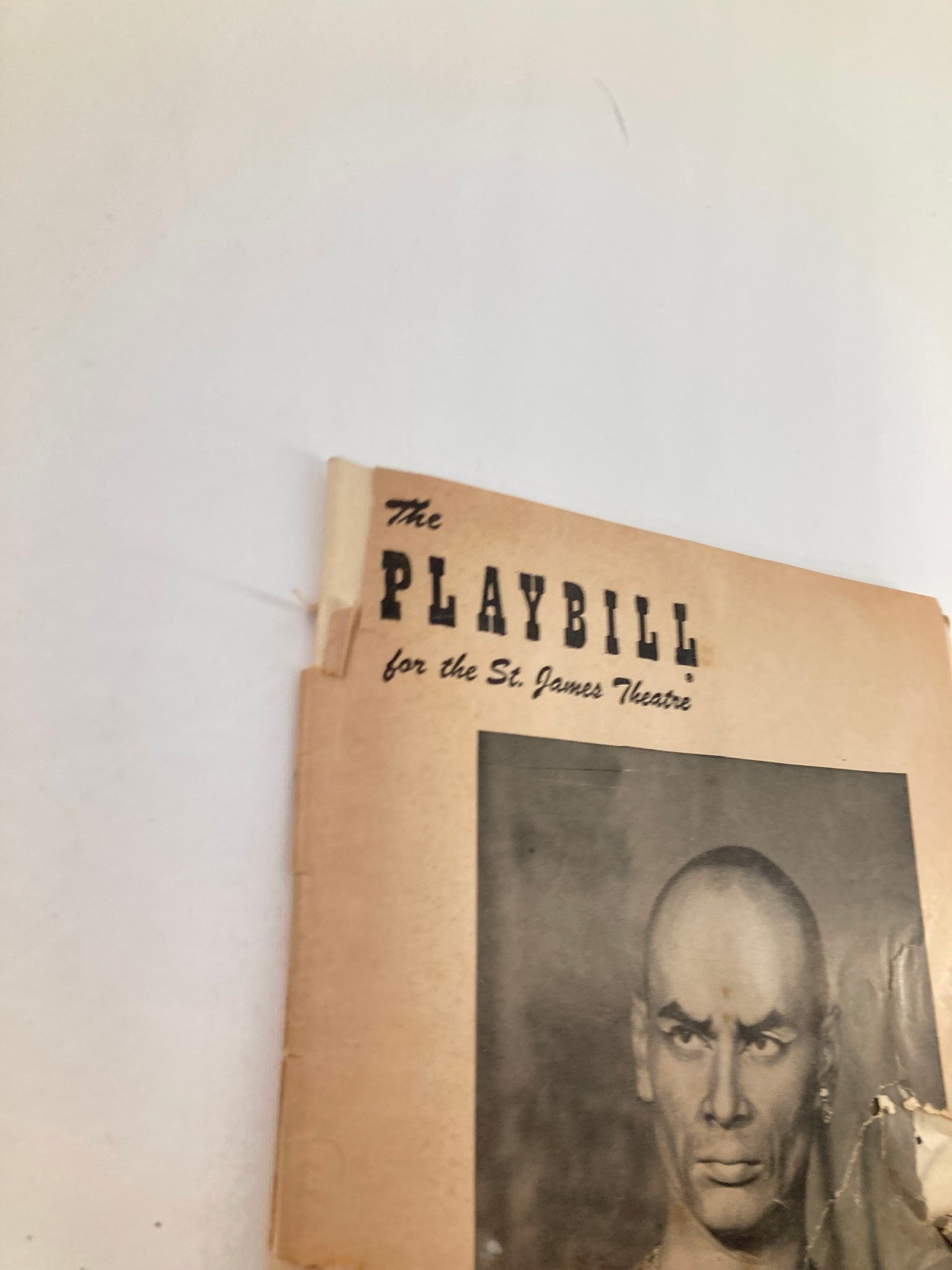 1953 Playbill St. James Theatre Yul Brynner in The King and I by John van Druten