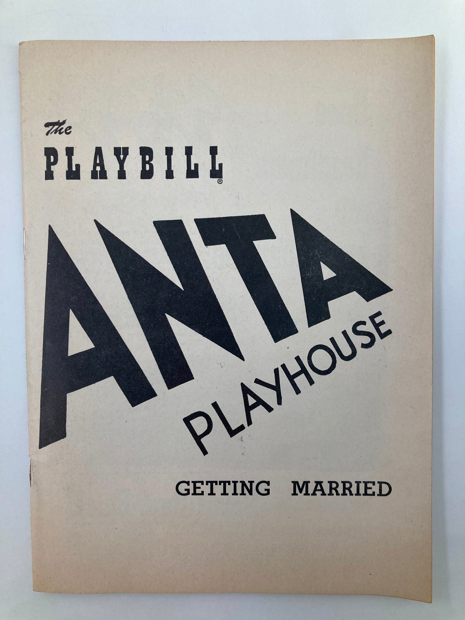 1951 Playbill Anta Playhouse Margaret Bannerman in Getting Married