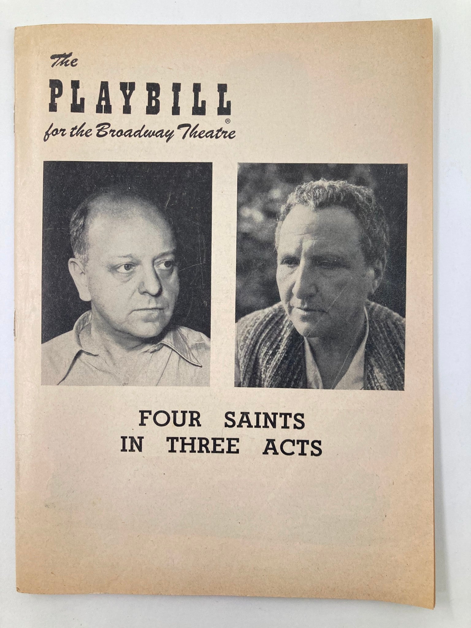 1952 Playbill Broadway Theatre Inez Matthews in Four Saints in Three Acts