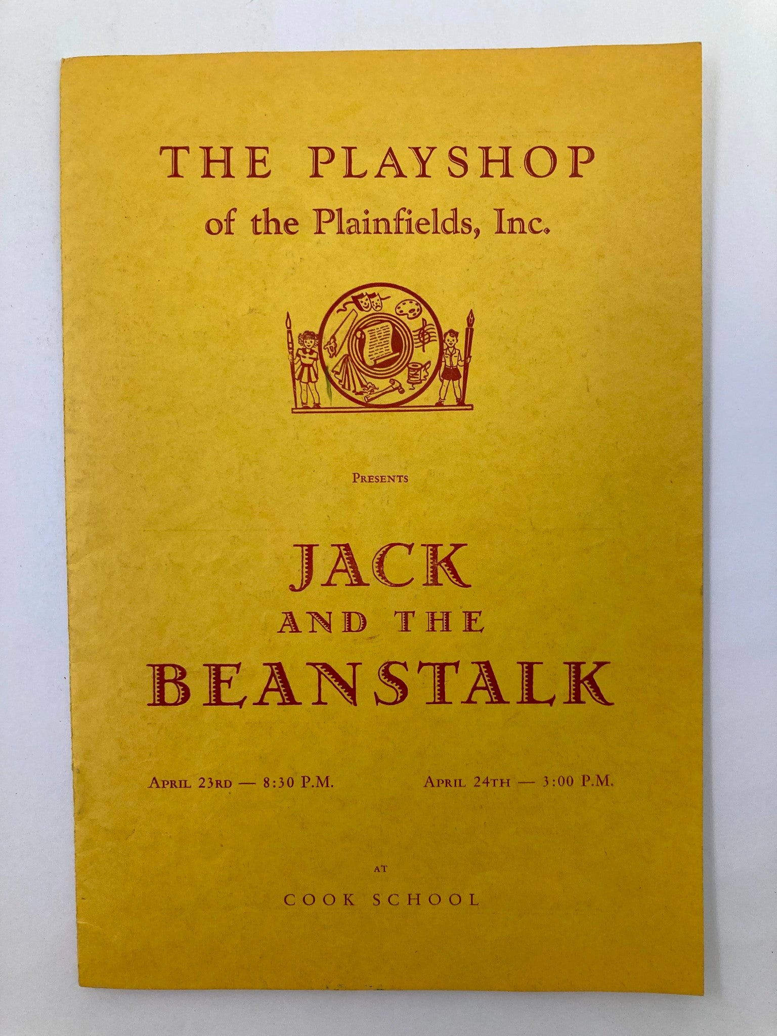 1960's The Playshop Souvenir Program Jack and the Beanstalk