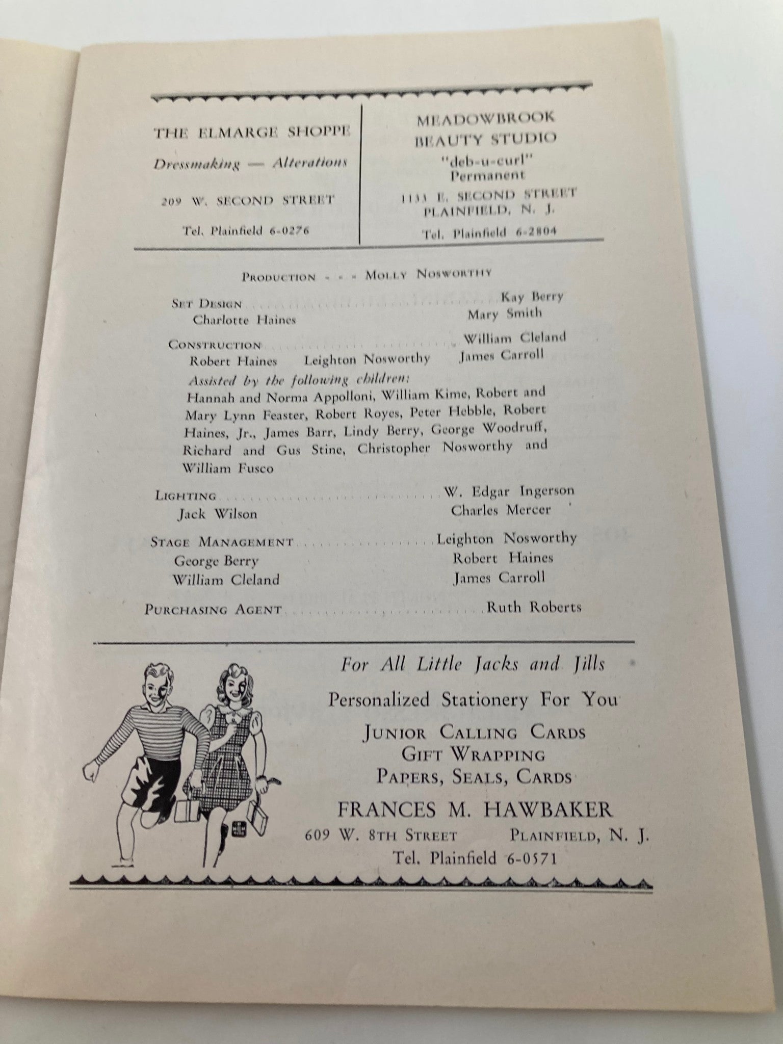 1960's The Playshop Souvenir Program Jack and the Beanstalk