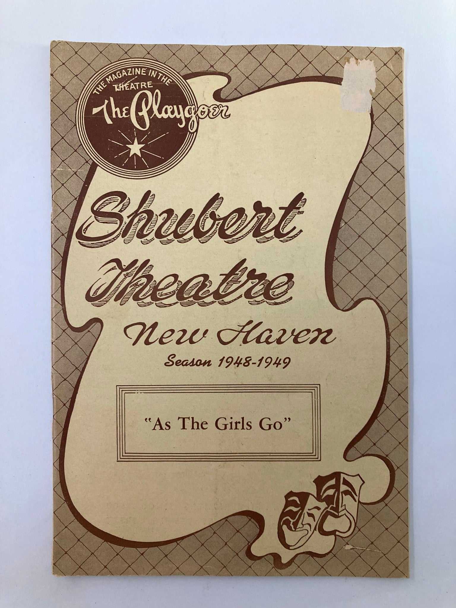 1948-1949 The Playgoer Shubert Theatre Bobby Clark in As The Girls Go