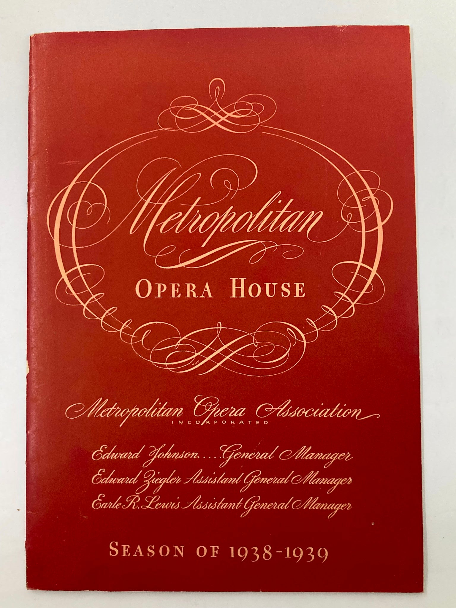 1939 Program Metropolitan Opera House Landgraf Hermann in Tannahaeuser