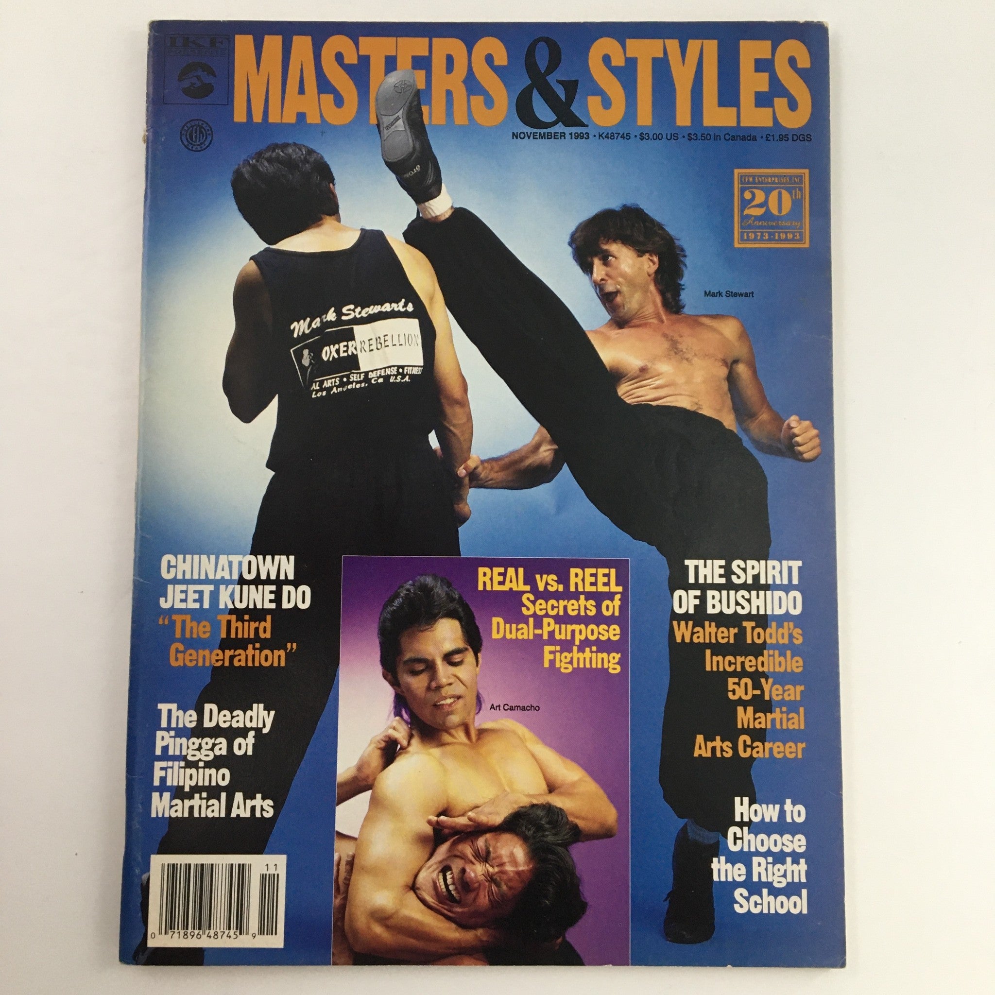 Masters & Styles Magazine November 1993 Mark Stewart and Art Camacho, Newsstand