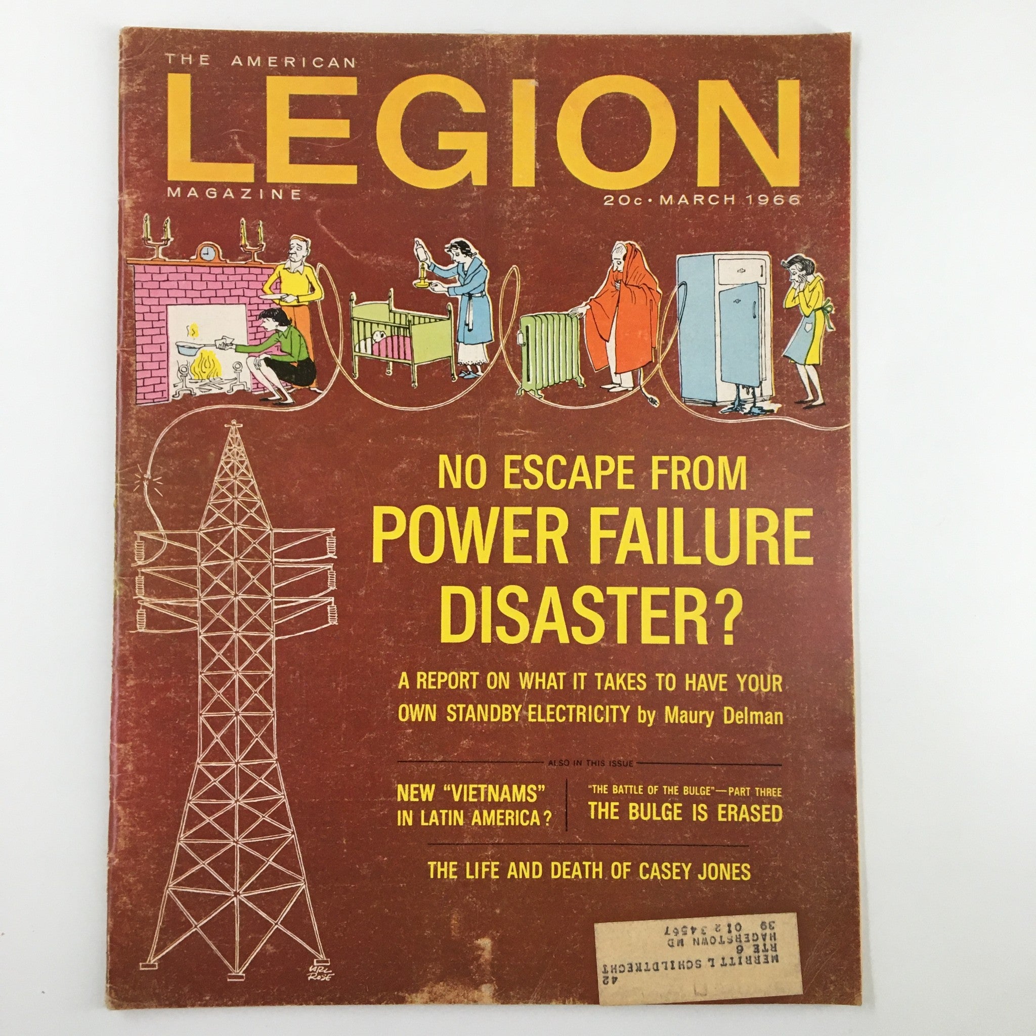 The American Legion Magazine March 1966 No Escape From Power Failure Disaster