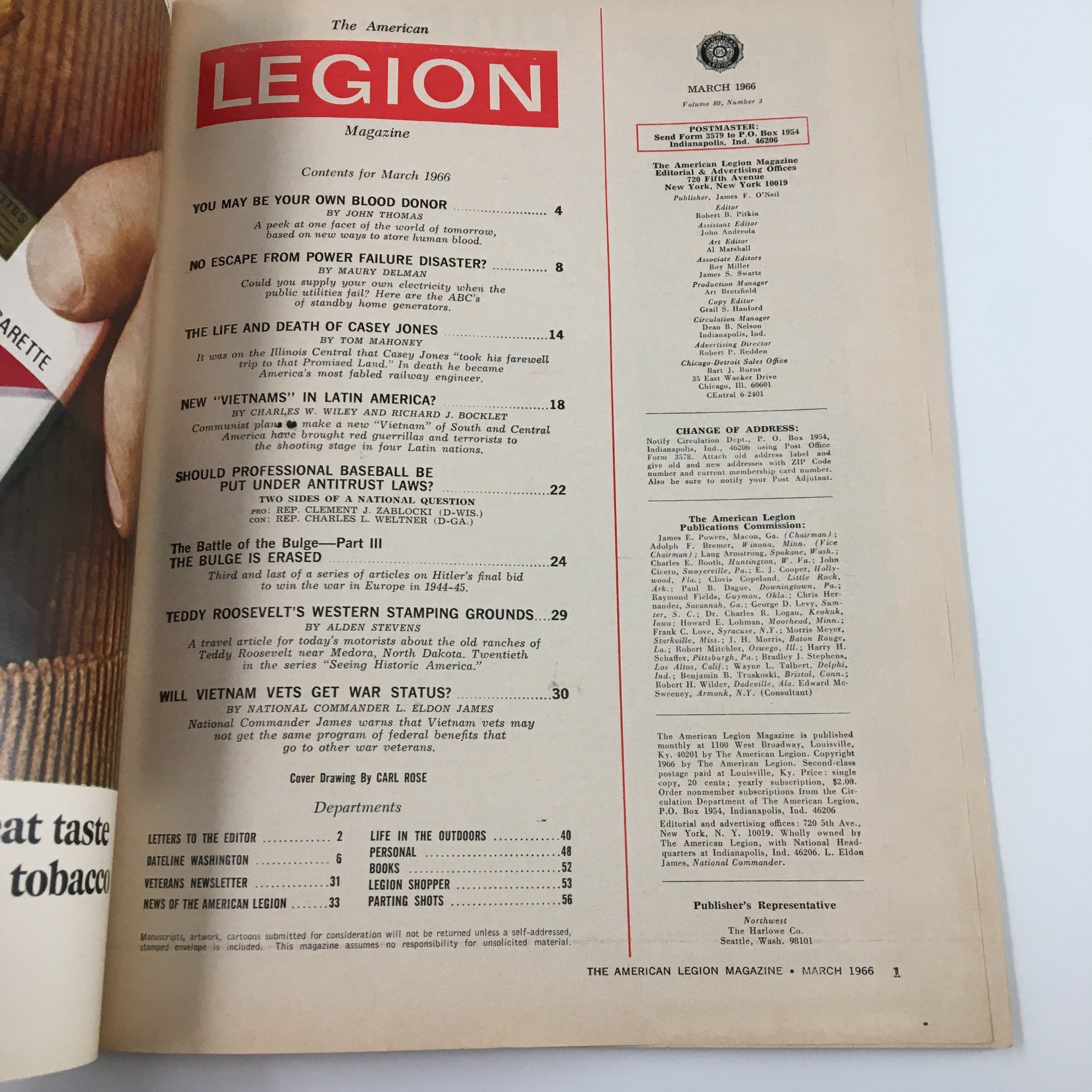 The American Legion Magazine March 1966 No Escape From Power Failure Disaster