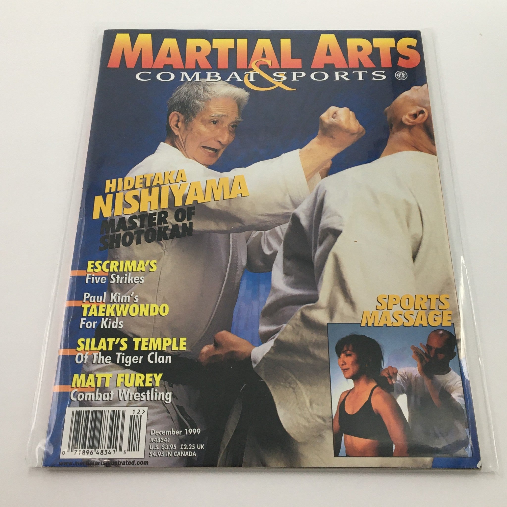 Martial Arts Combat Sports Magazine December 1999 Hidetaka Nishiyama, Newsstand