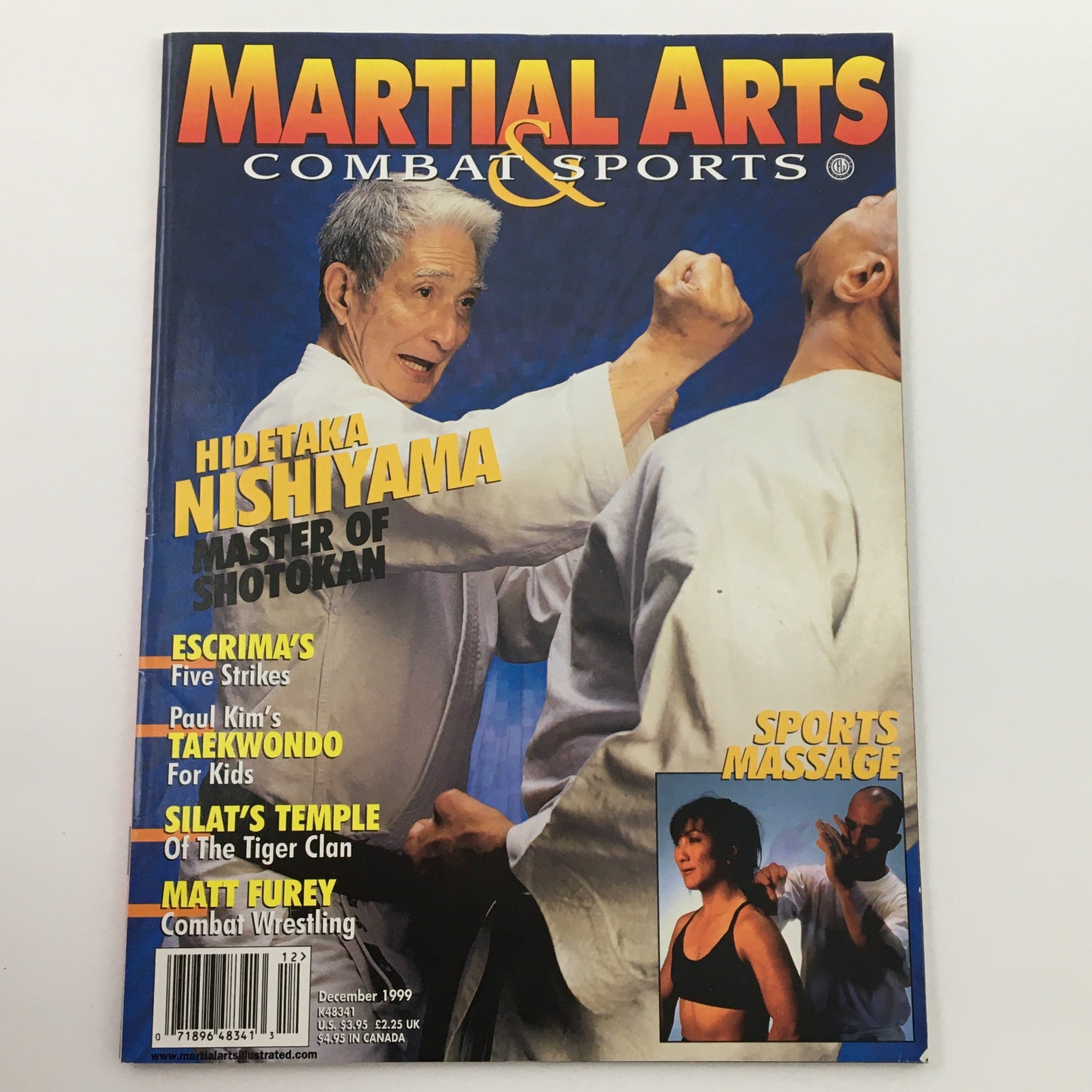 Martial Arts Combat Sports Magazine December 1999 Hidetaka Nishiyama, Newsstand