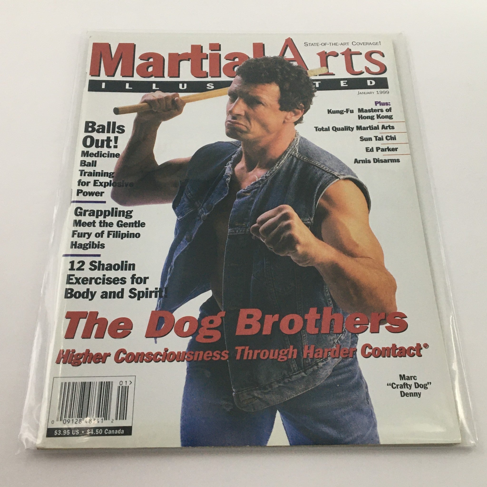 Martial Arts Illustrated Magazine January 1999 Marc "Crafty Dog" Denny Newsstand