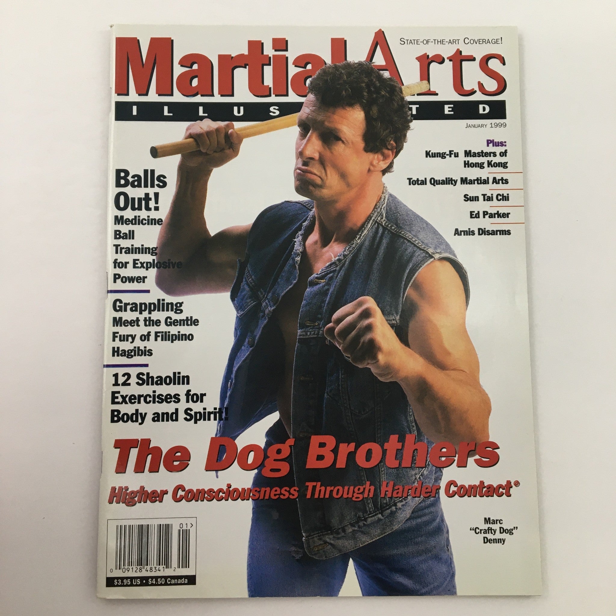 Martial Arts Illustrated Magazine January 1999 Marc "Crafty Dog" Denny Newsstand