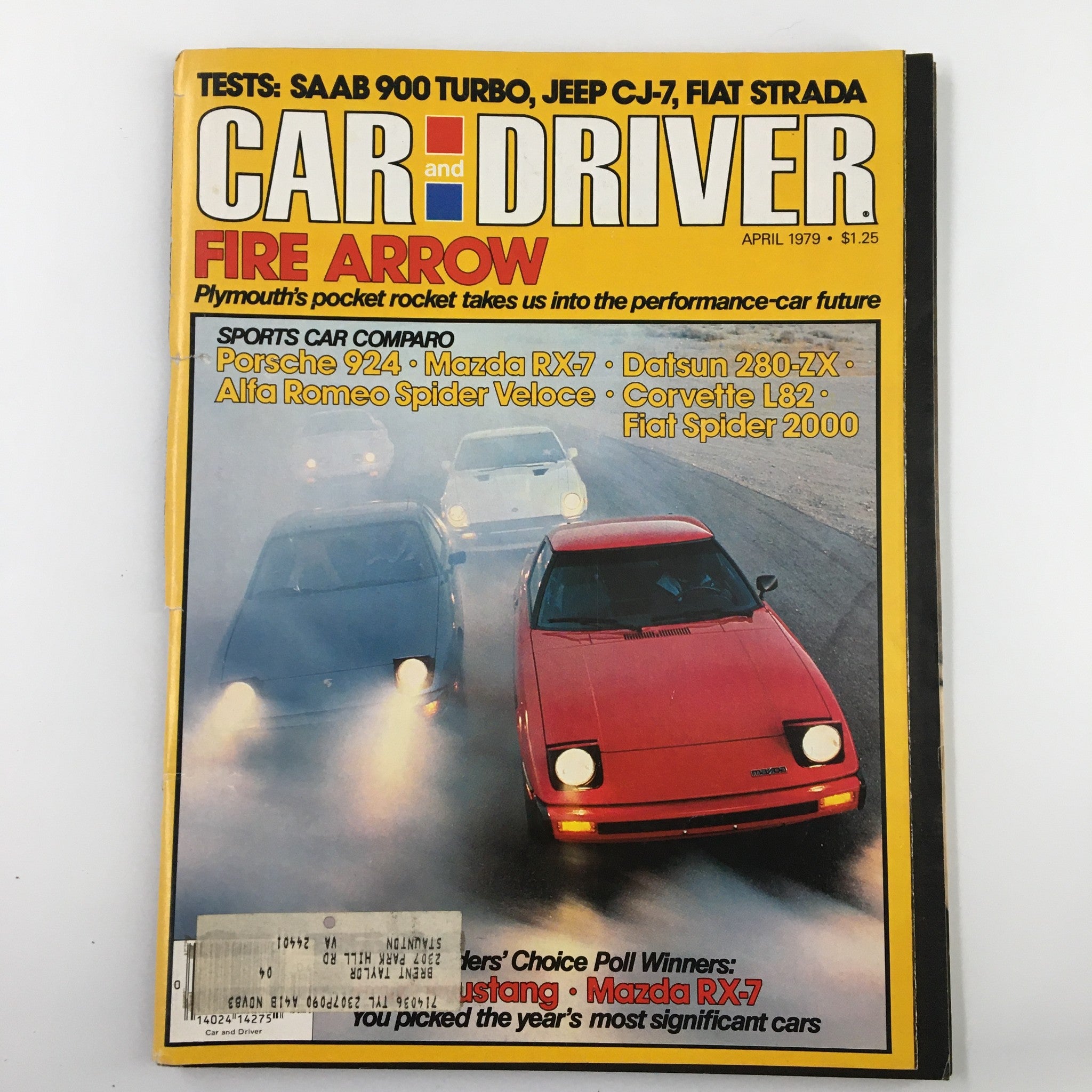 VTG Car and Driver Magazine April 1979 Alfa Romeo Spider Veloce Sports Car