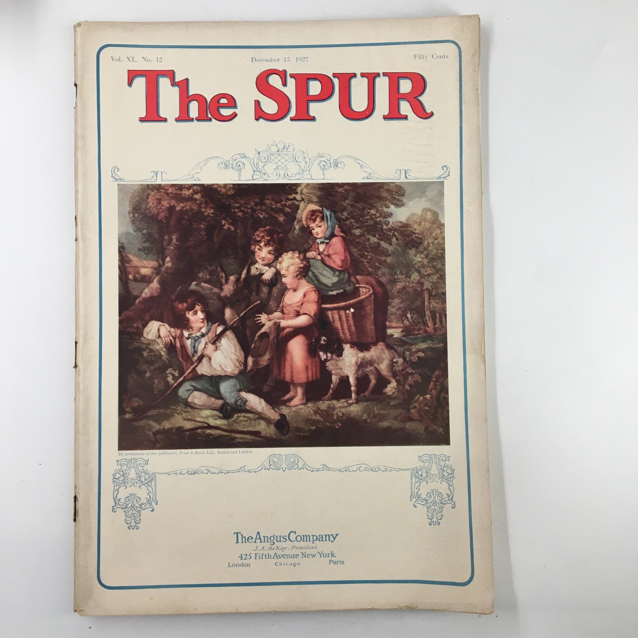 VTG The Spur Magazine December 13 1927 In The Kelley Apartment No Label