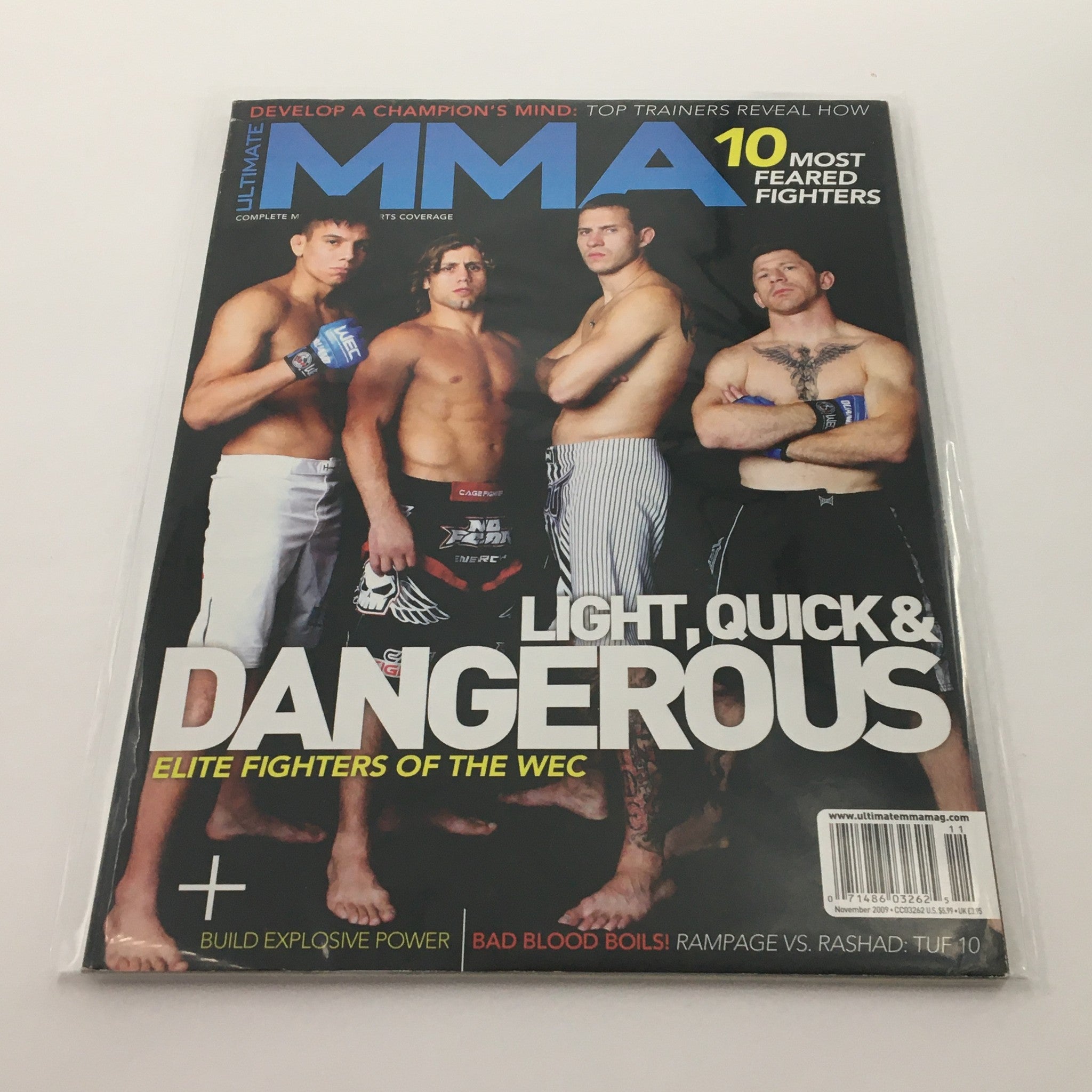 Ultimate MMA Magazine November 2009 Elite Fighters of the WEC Cover, Newsstand