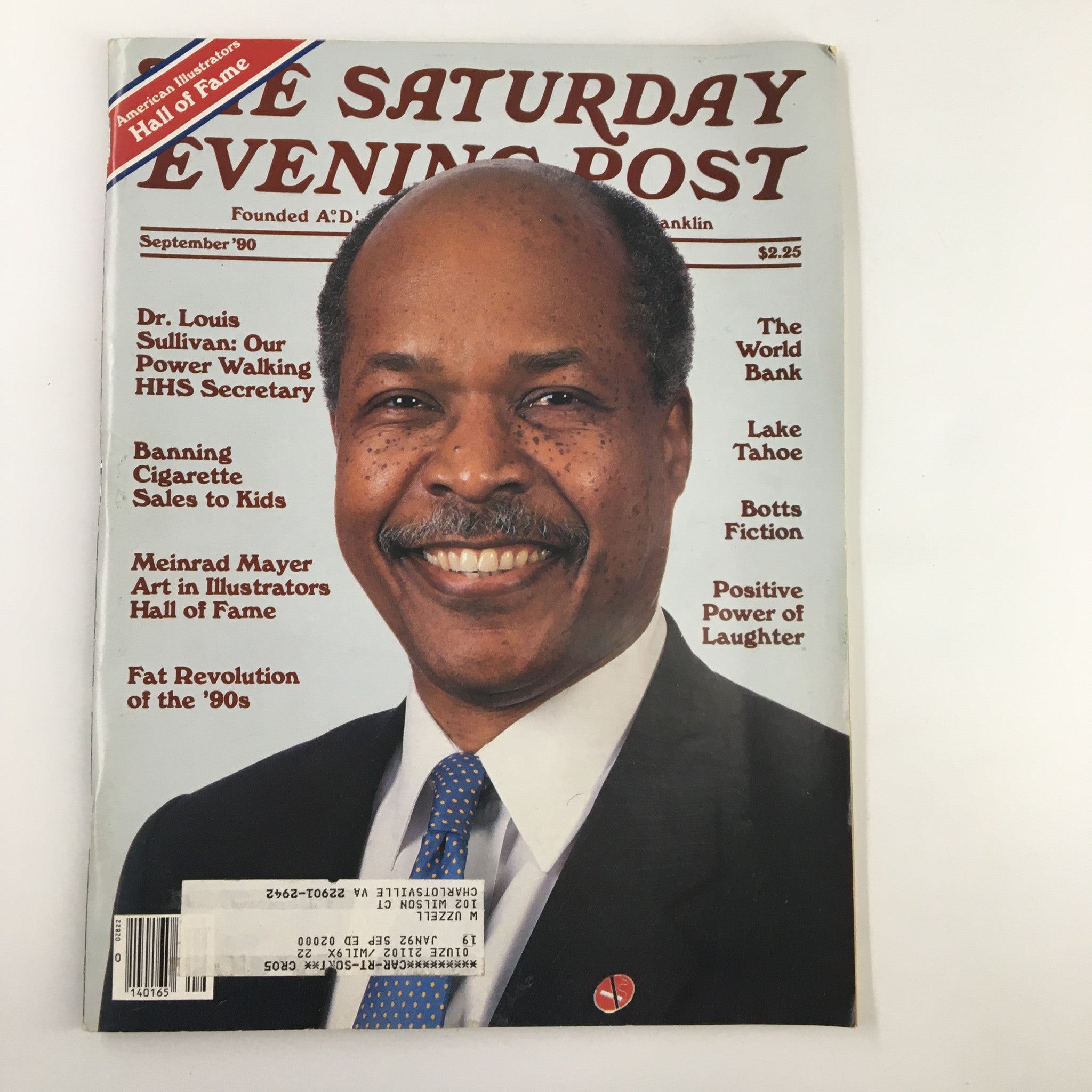 The Saturday Evening Post September 1990 Dr. Louis Sullivan HHS Secretary