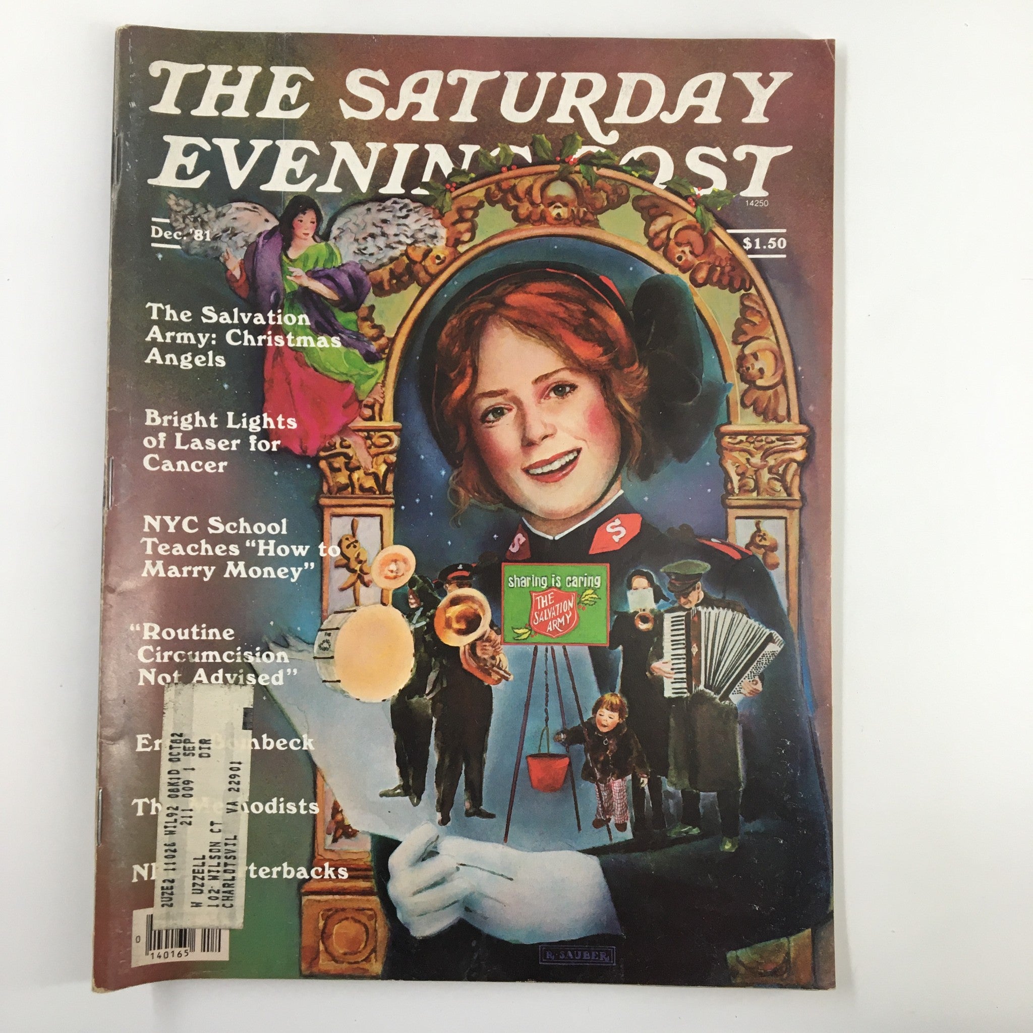 The Saturday Evening Post December 1981 The Salvation Army Christmas Angels