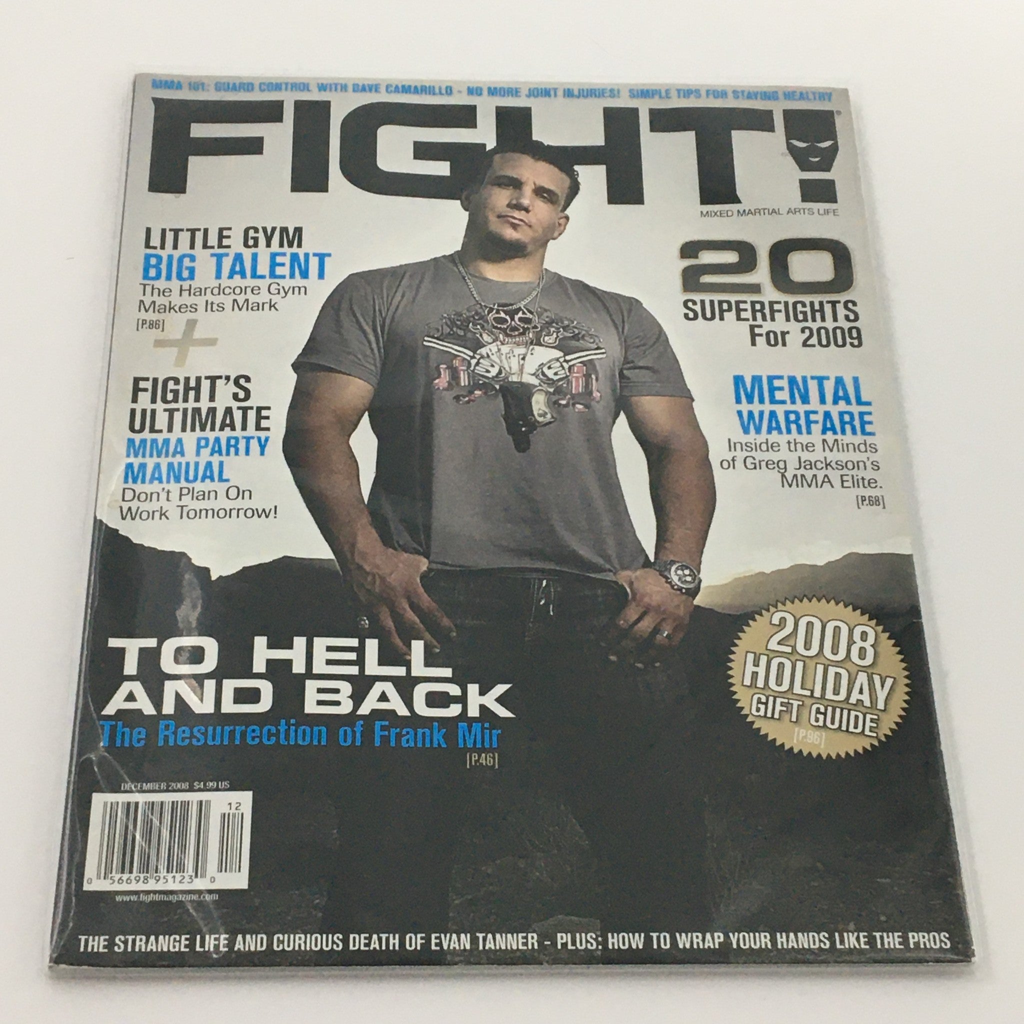 Fight MMA Life Magazine December 2008 The Resurrection of Frank Mir, Newsstand