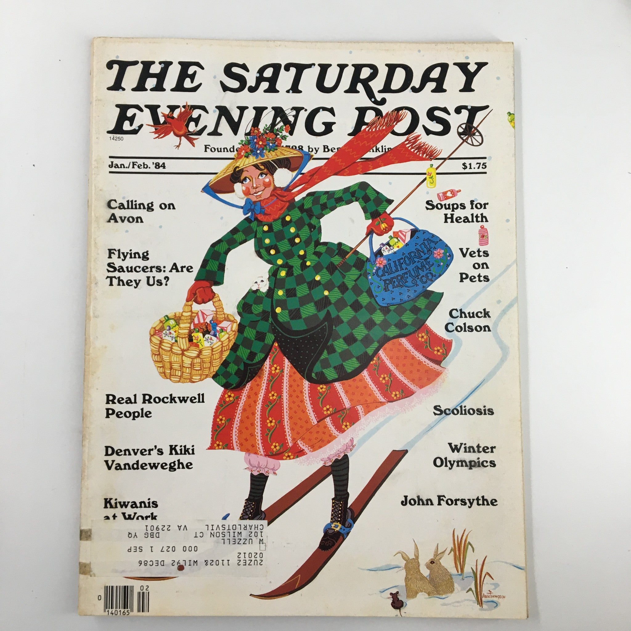 The Saturday Evening Post January 1984 Calling on Avon & Real Rockwell People