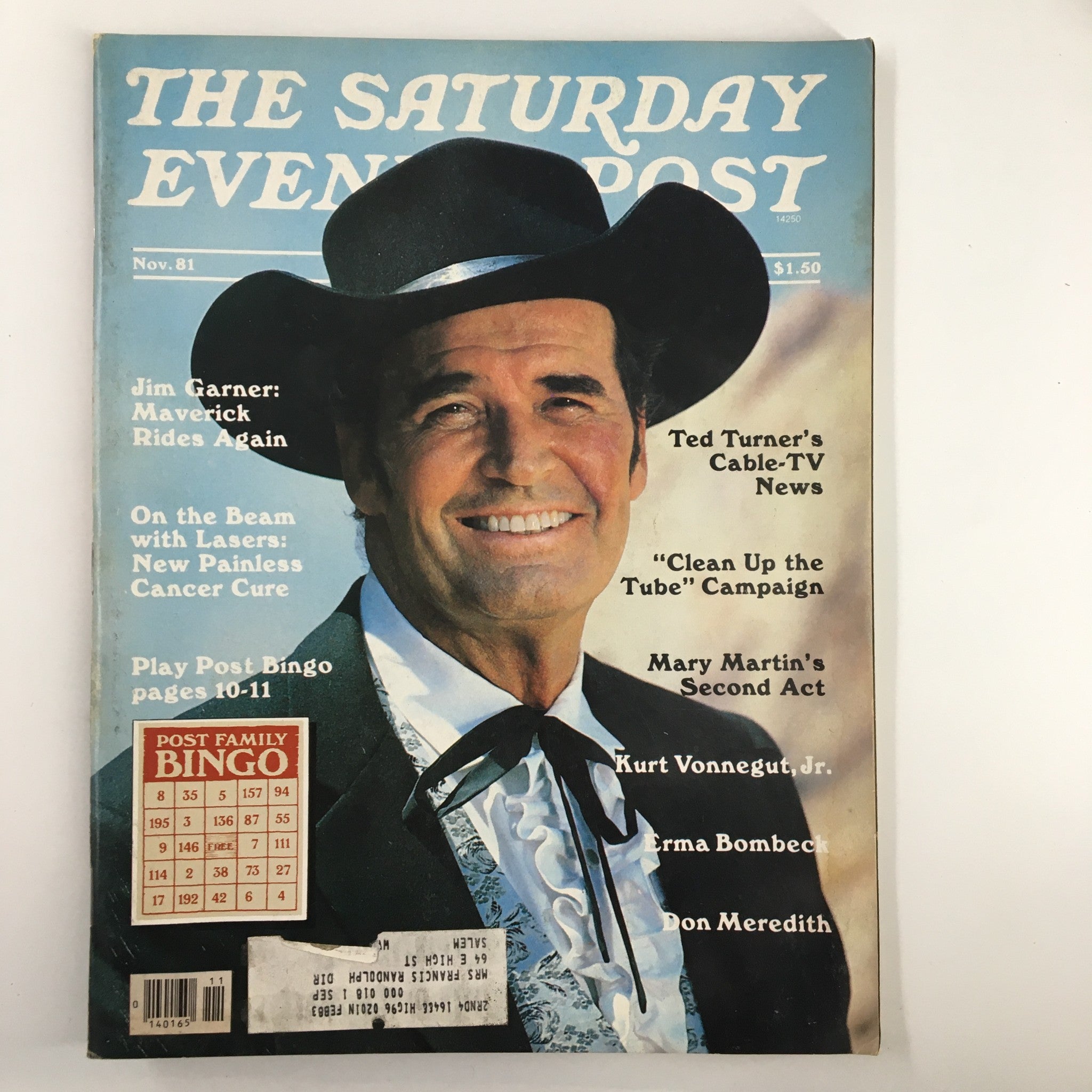 The Saturday Evening Post November 1981 Jim Garner Maverick Rides Again