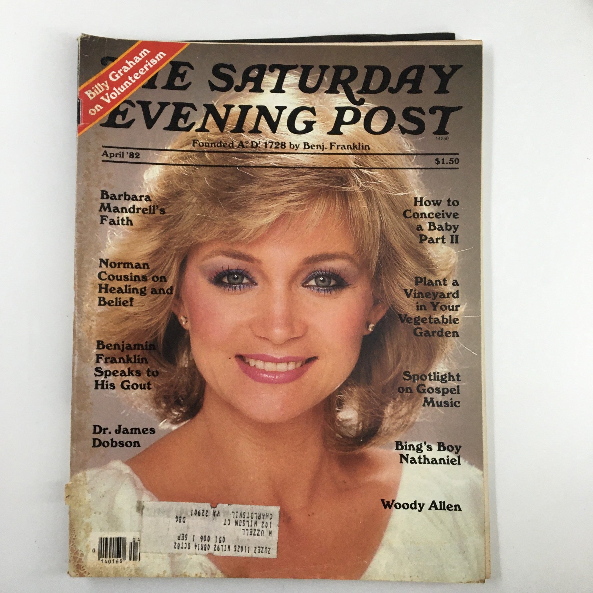 The Saturday Evening Post April 1982 Barbara Mandrell's Faith & Woody Allen