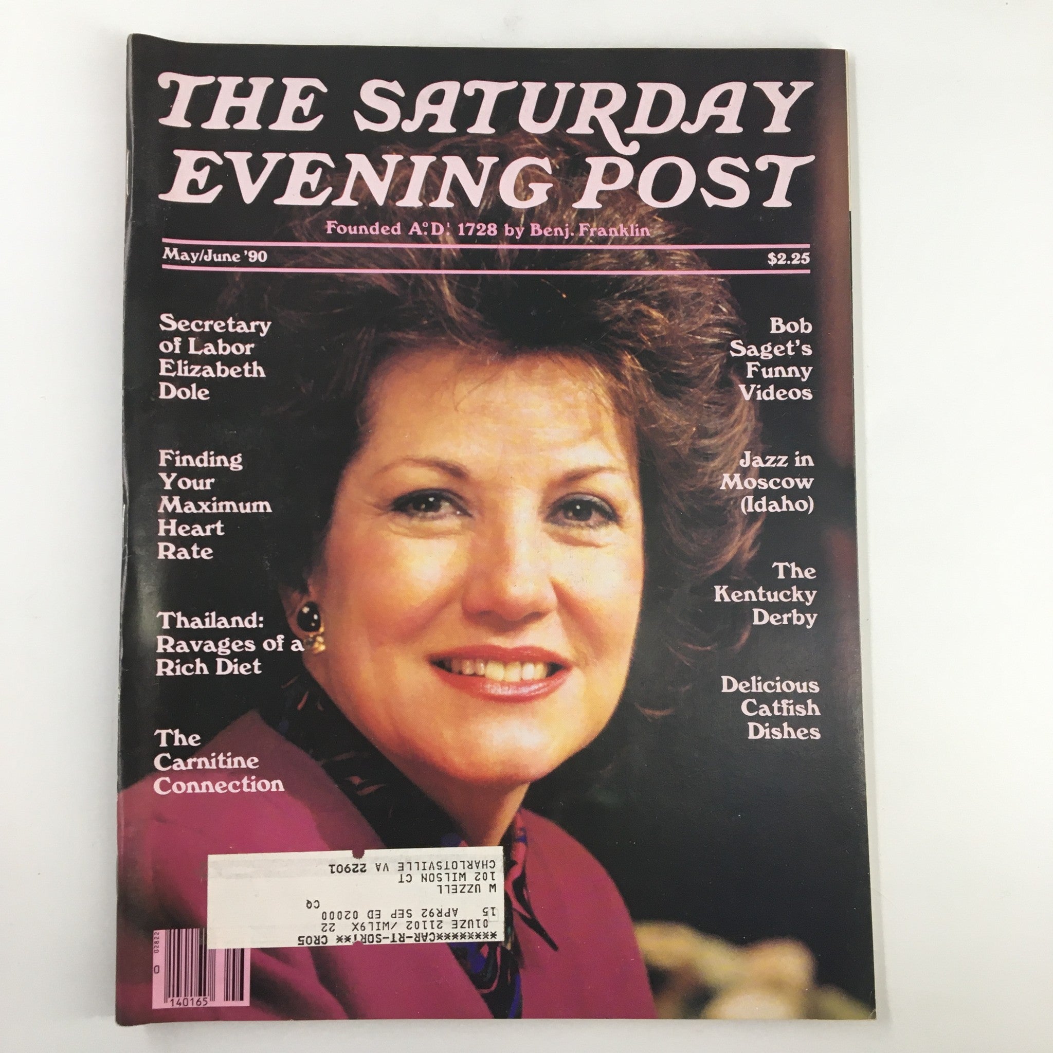 The Saturday Evening Post May 1990 Secretary of Labor Elizabeth Dole VG