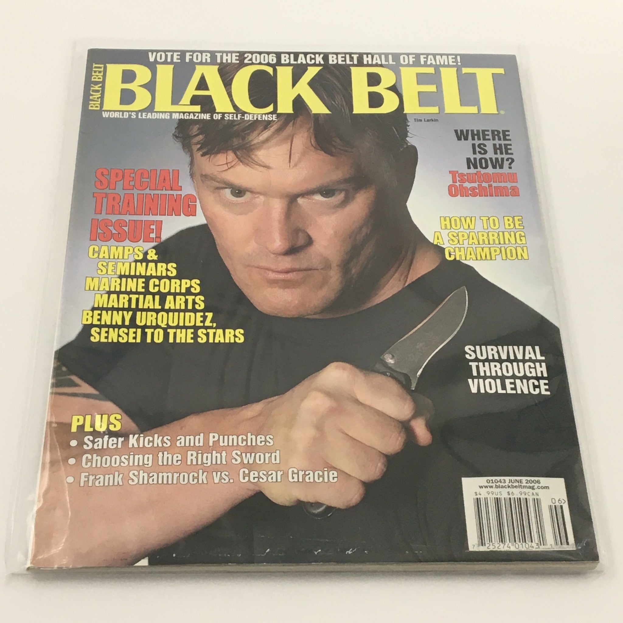 Black Belt Magazine June 2006 Tim Larkin Survival Through Violence, Newsstand